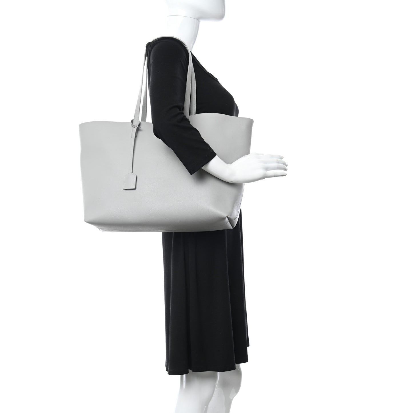 Calfskin Large Shopping Tote Granite