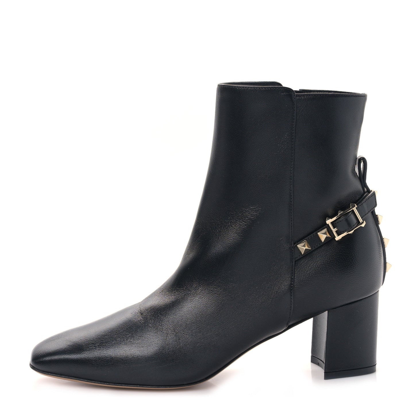 Nappa Rockstud 40mm Ankle Boots 37 Black