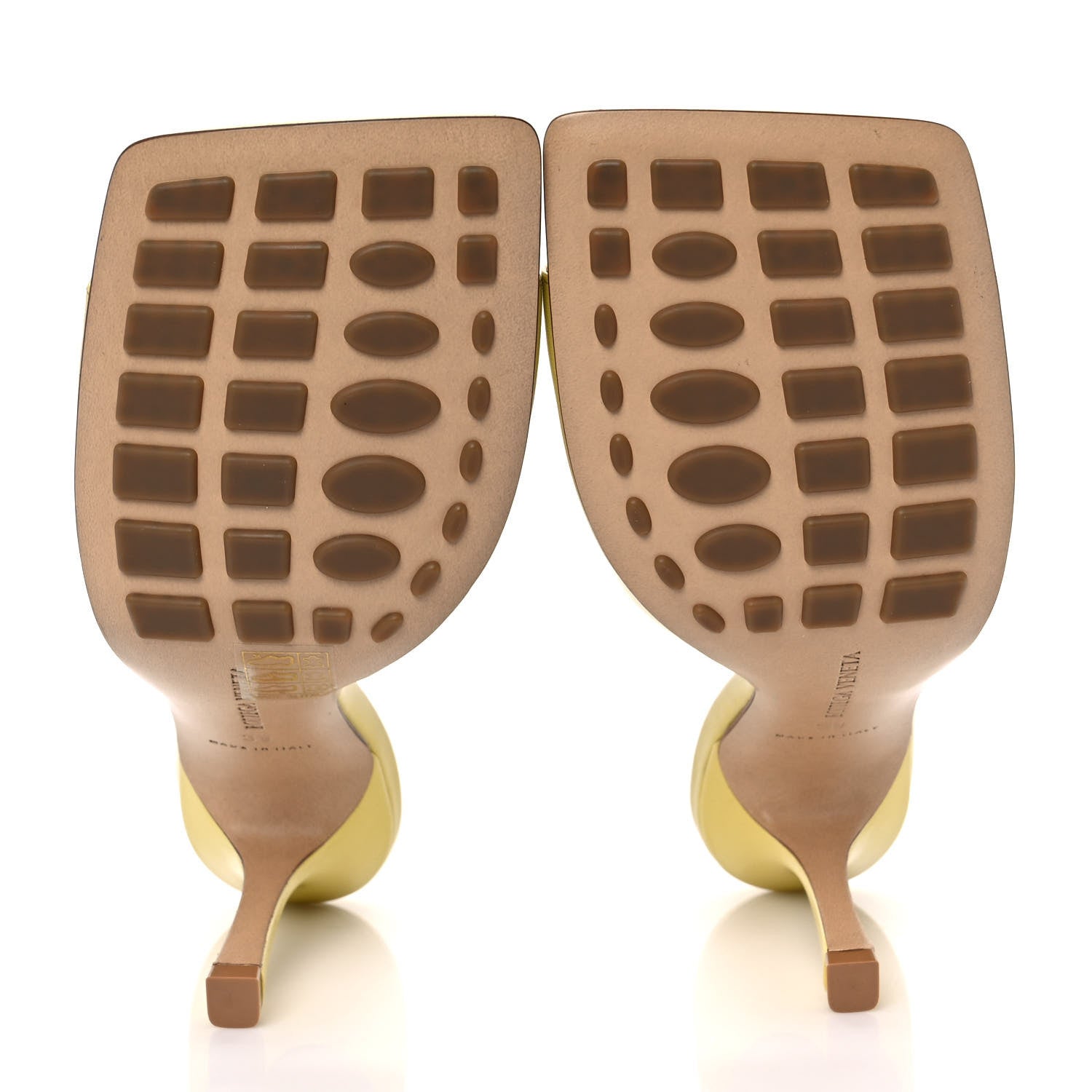 Bottega Veneta Lambskin Stretch Mule Sandals 39 Pear 5 of 7