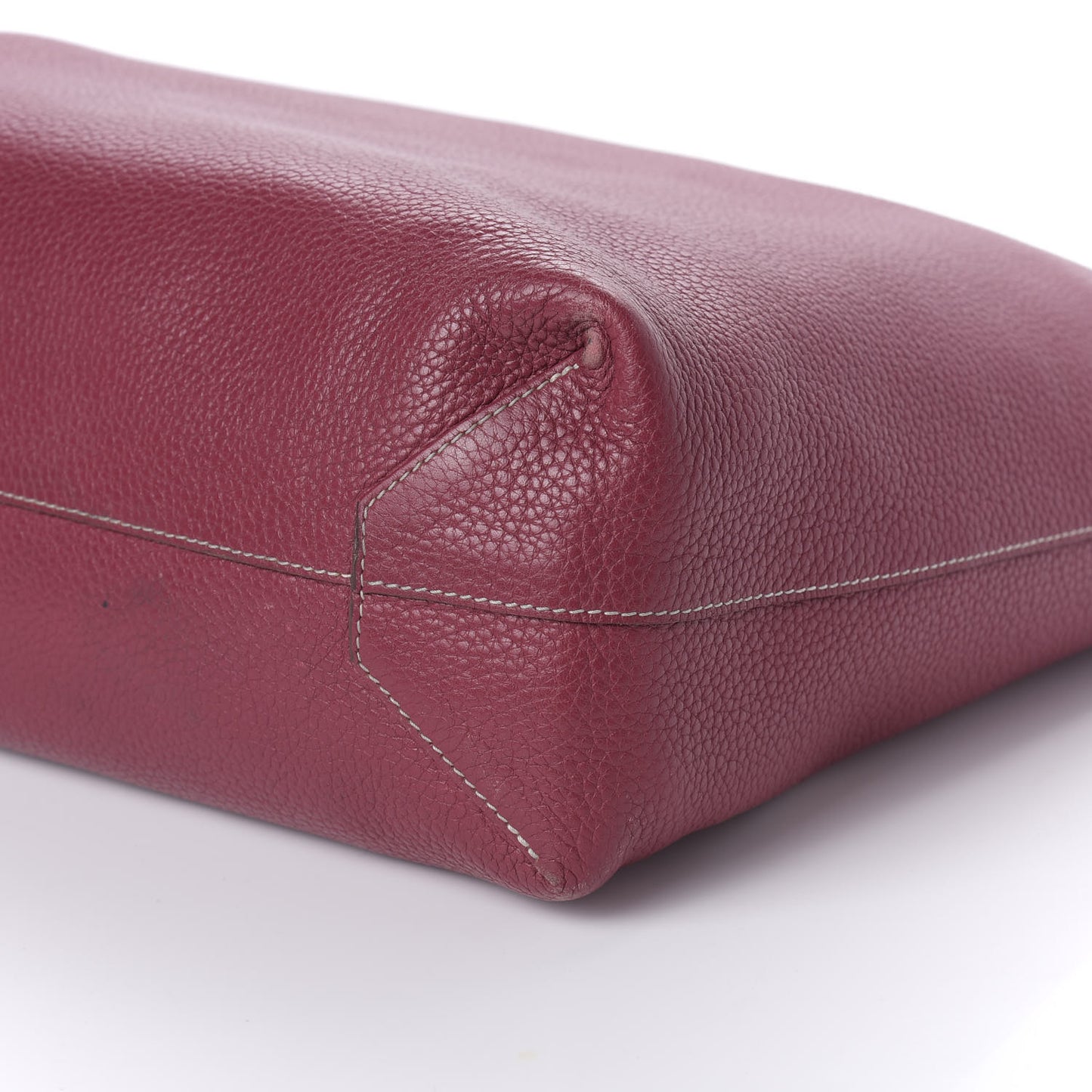 Taurillon Clemence Double Sens 36 Reversible Tote Rubis Bougainvillea