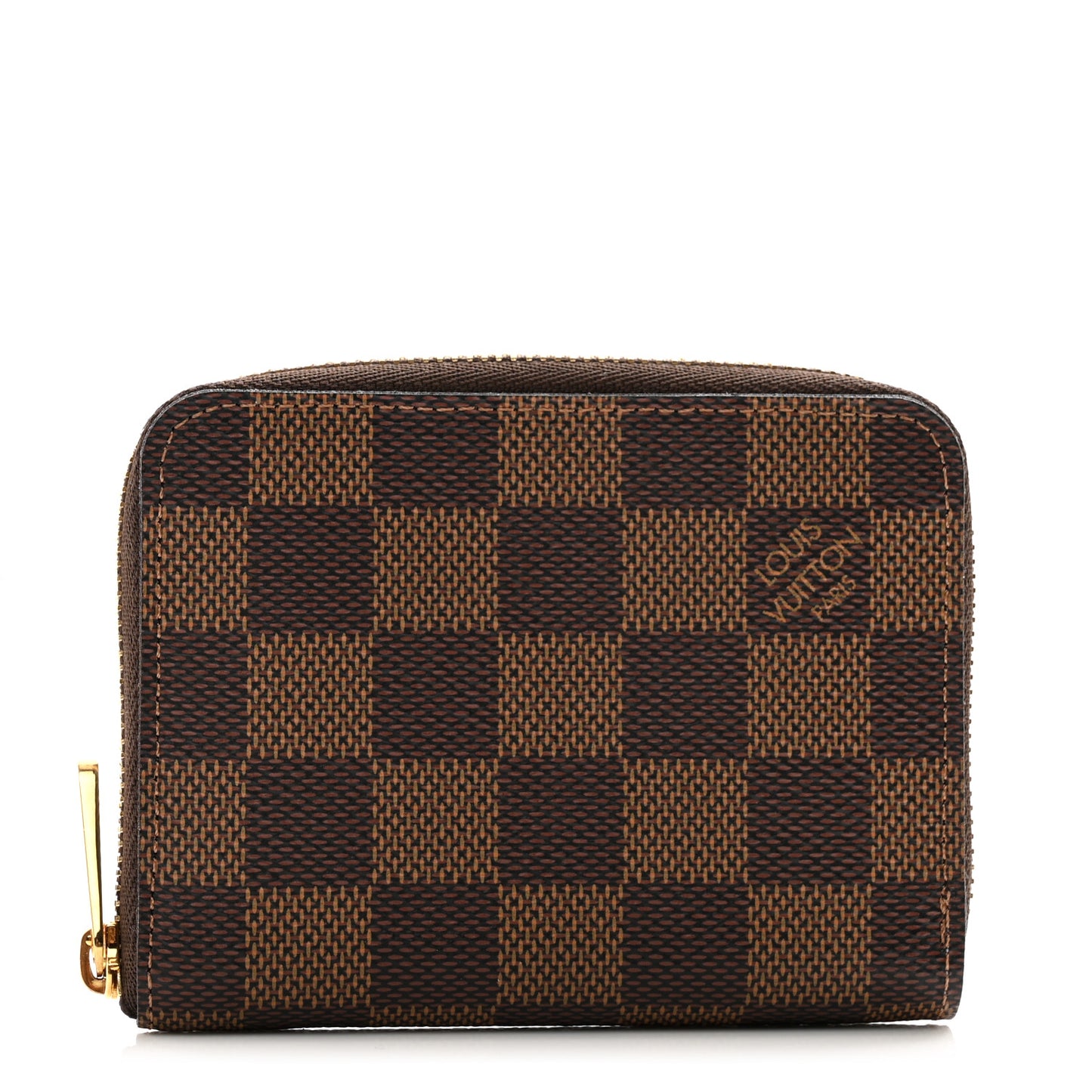 Damier Ebene Zippy Coin Purse Rose Ballerine