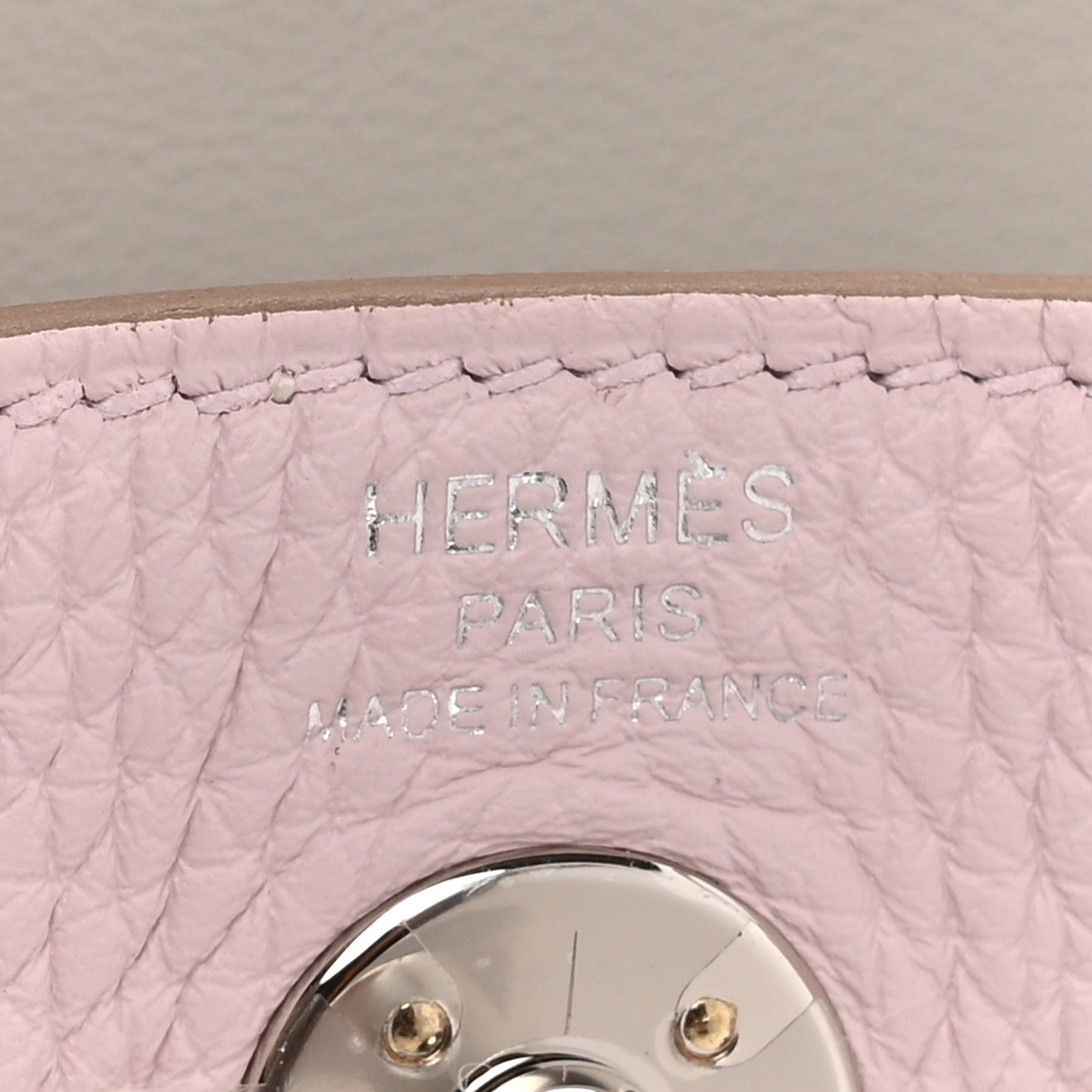 Taurillon Clemence Verso Mini Lindy 20 Mauve Pale Mushroom