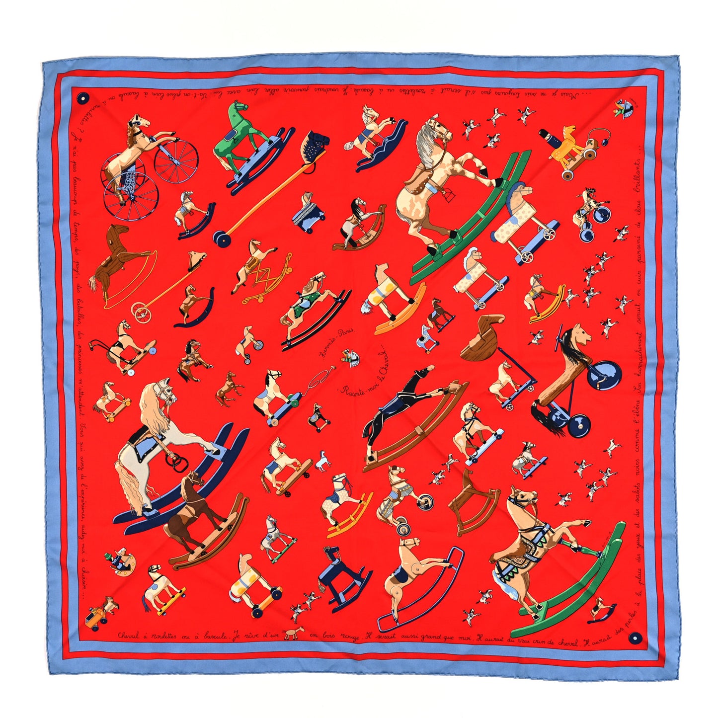 Silk Raconte Moi le Cheval Scarf 90