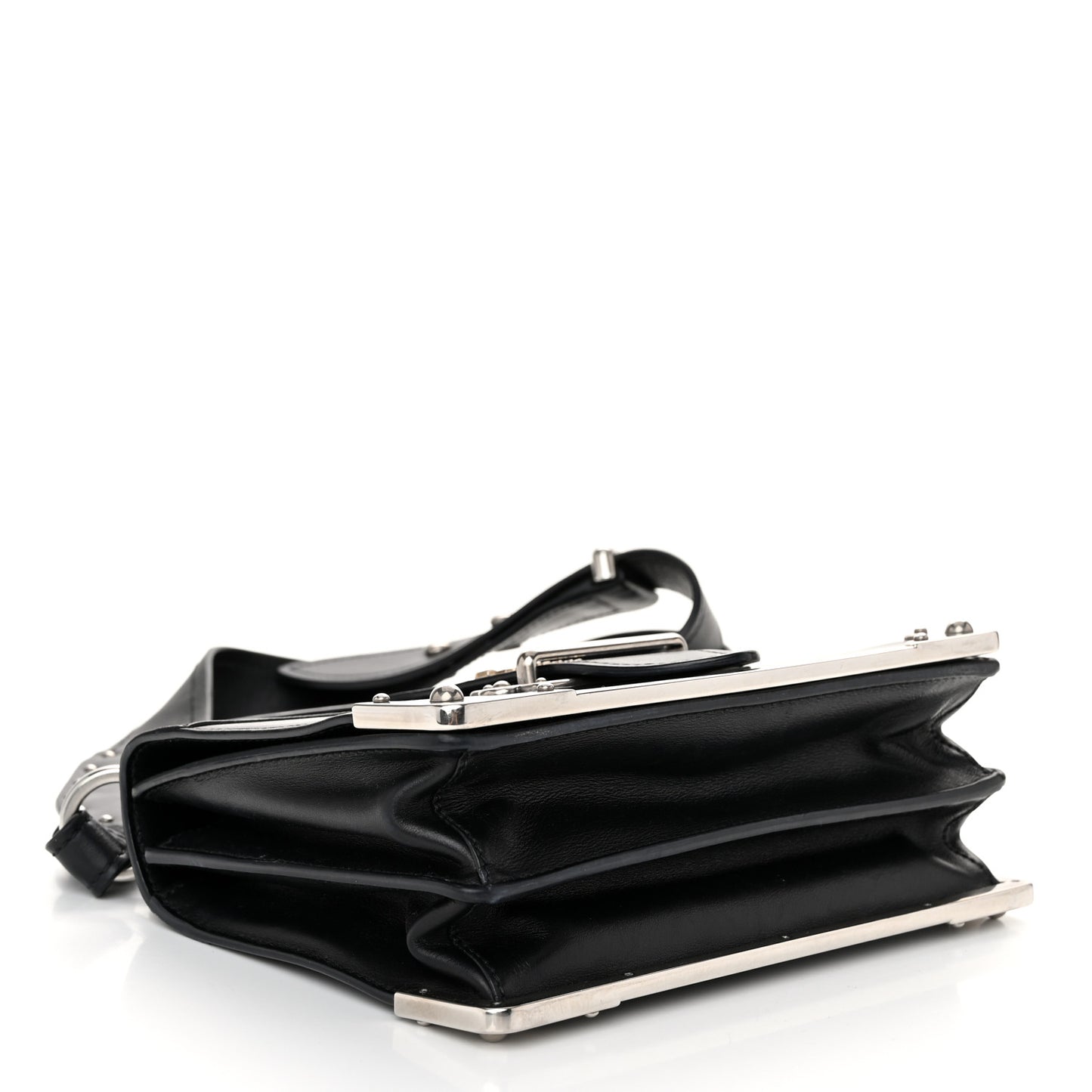 City Calf Saffiano Cahier Bag Black