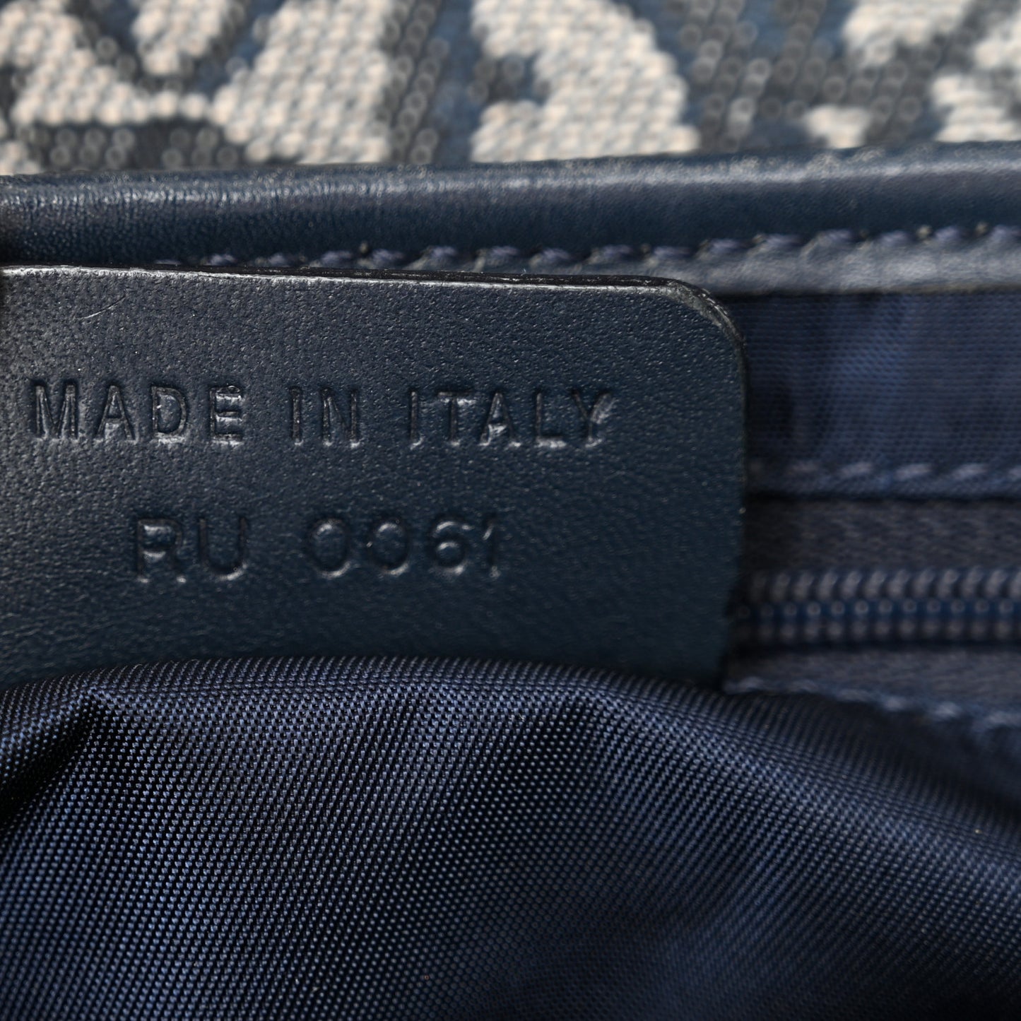 Monogram Saddle Bag Blue
