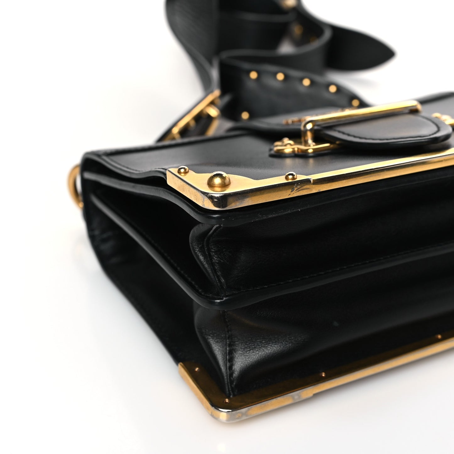 City Calf Saffiano Cahier Bag Black