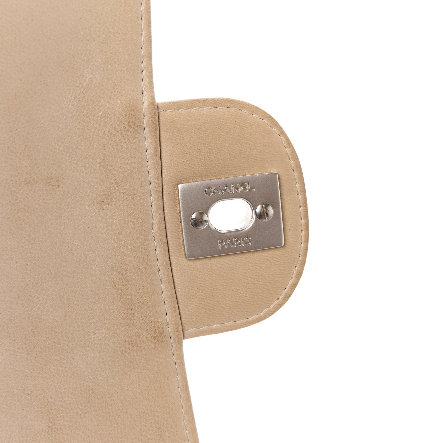 Nylon Medium Travel Flap Light Beige