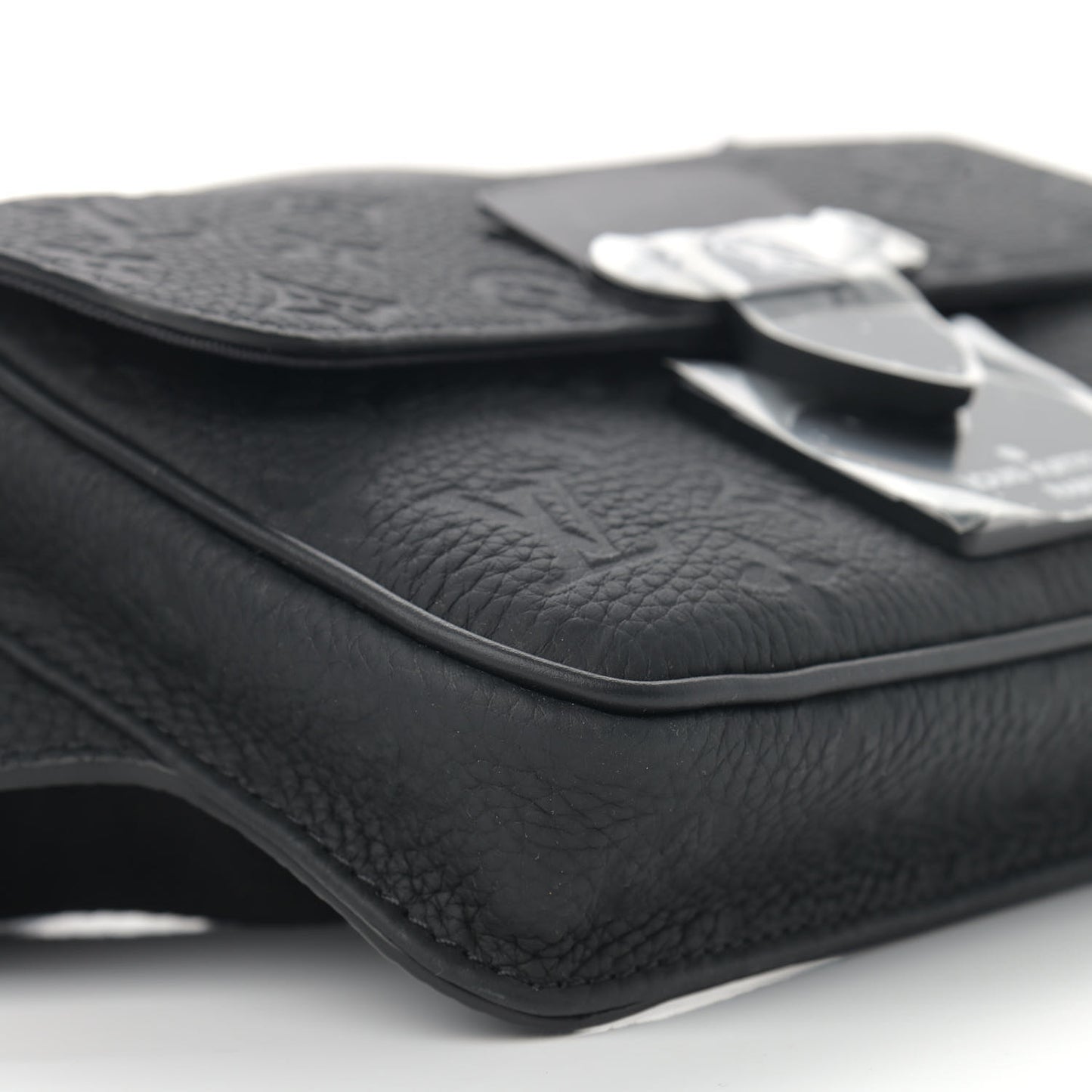 Taurillon Monogram S Lock Sling Bag Black