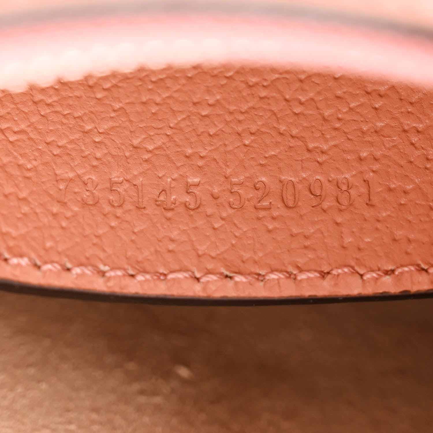 Gucci Monogram Textured Dollar Calfskin Small Ophidia Hobo Cloche Rose Pink 7 of 11