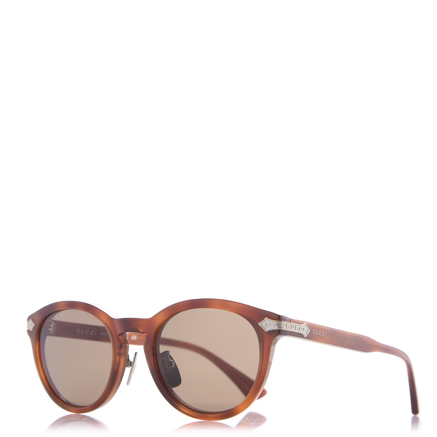 Acetate Round Metal Sunglasses GG0071S Havana