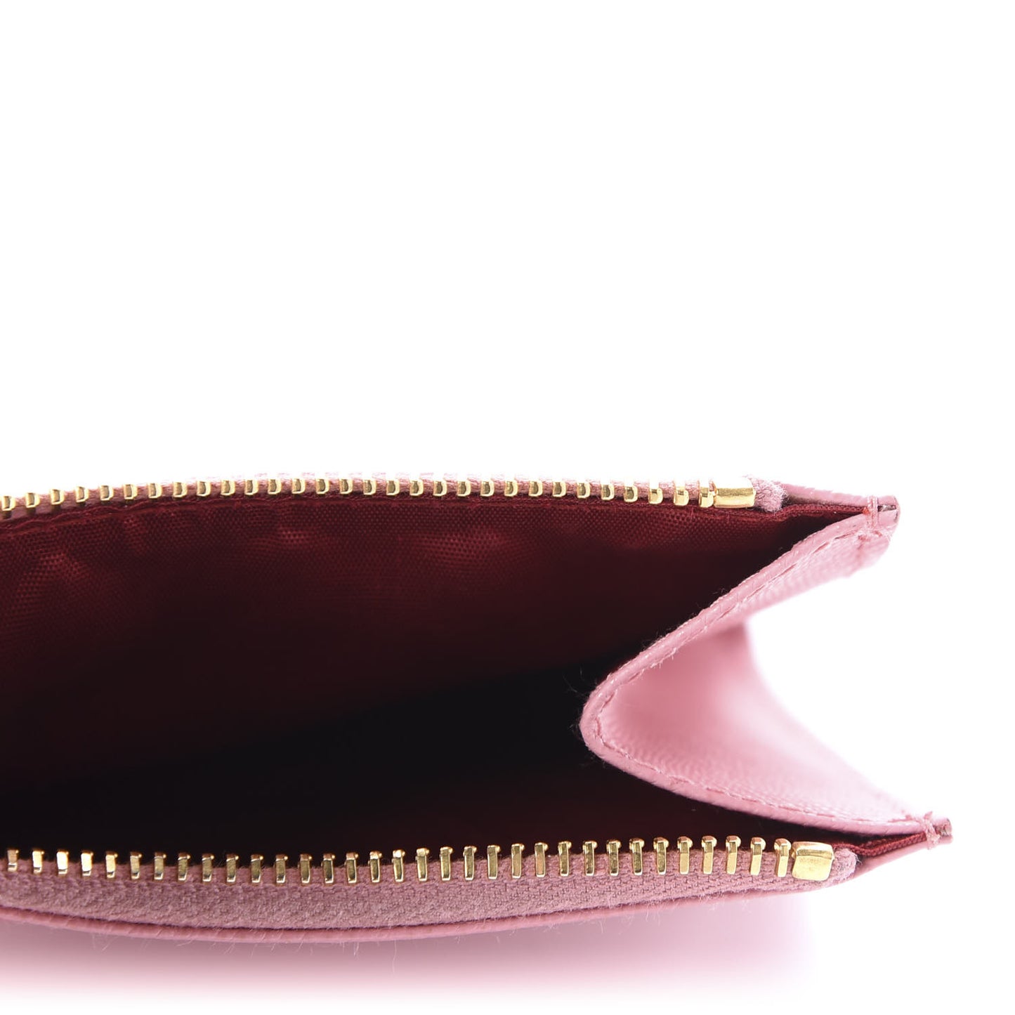 Saffiano Metal Zip Card Holder Petalo