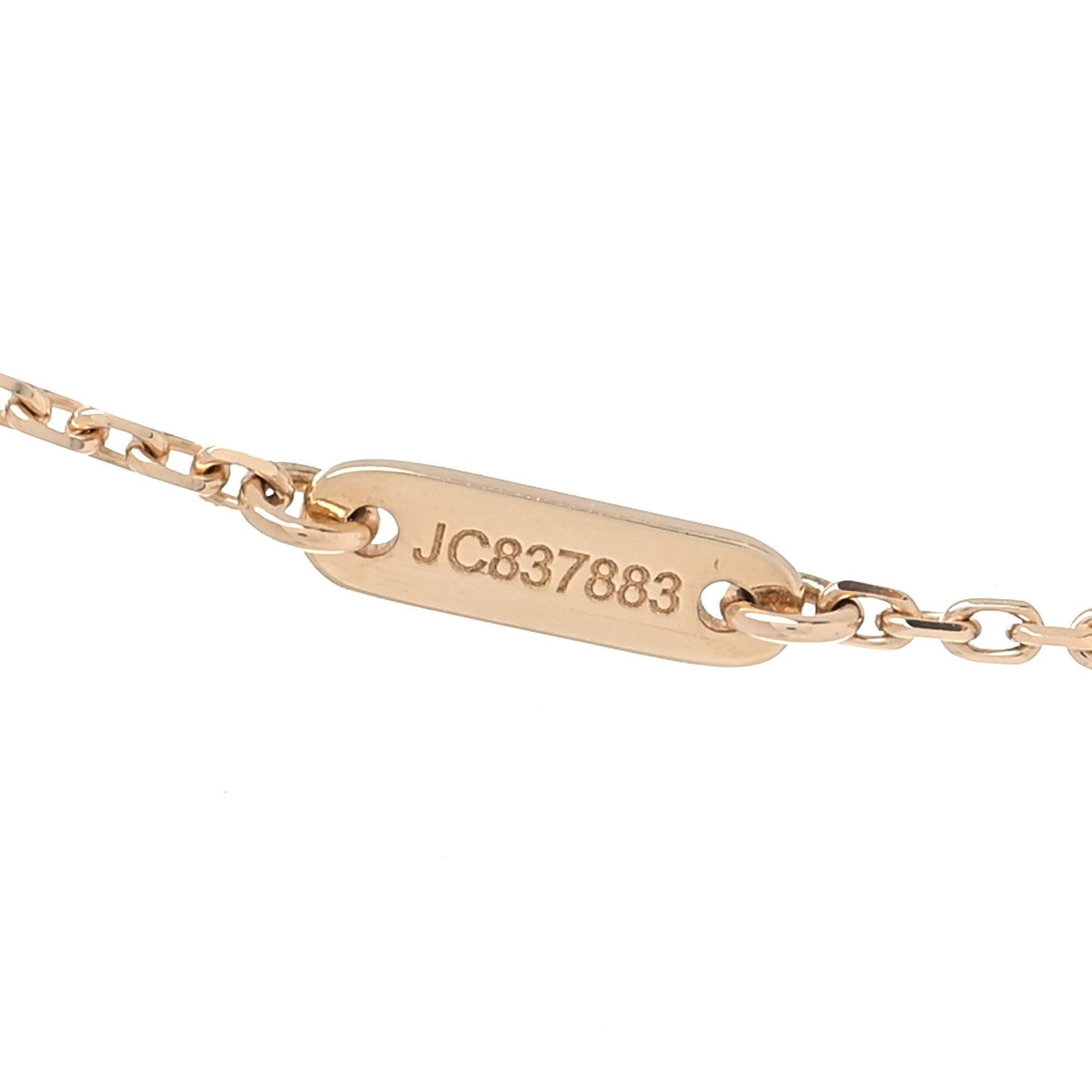 18K Yellow Gold Mother of Pearl Sweet Alhambra Pendant Necklace