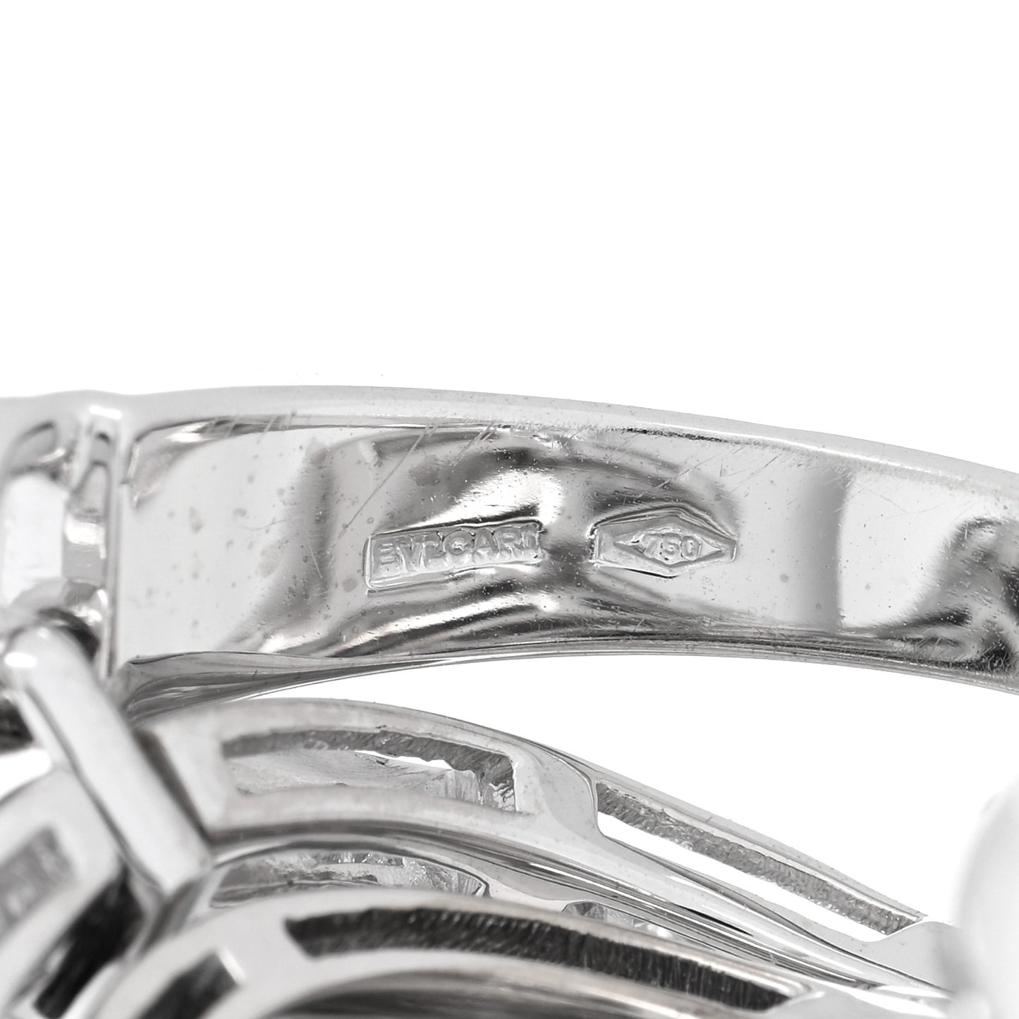 18K White Gold Diamond Astrale Oval Ring 51 5.75