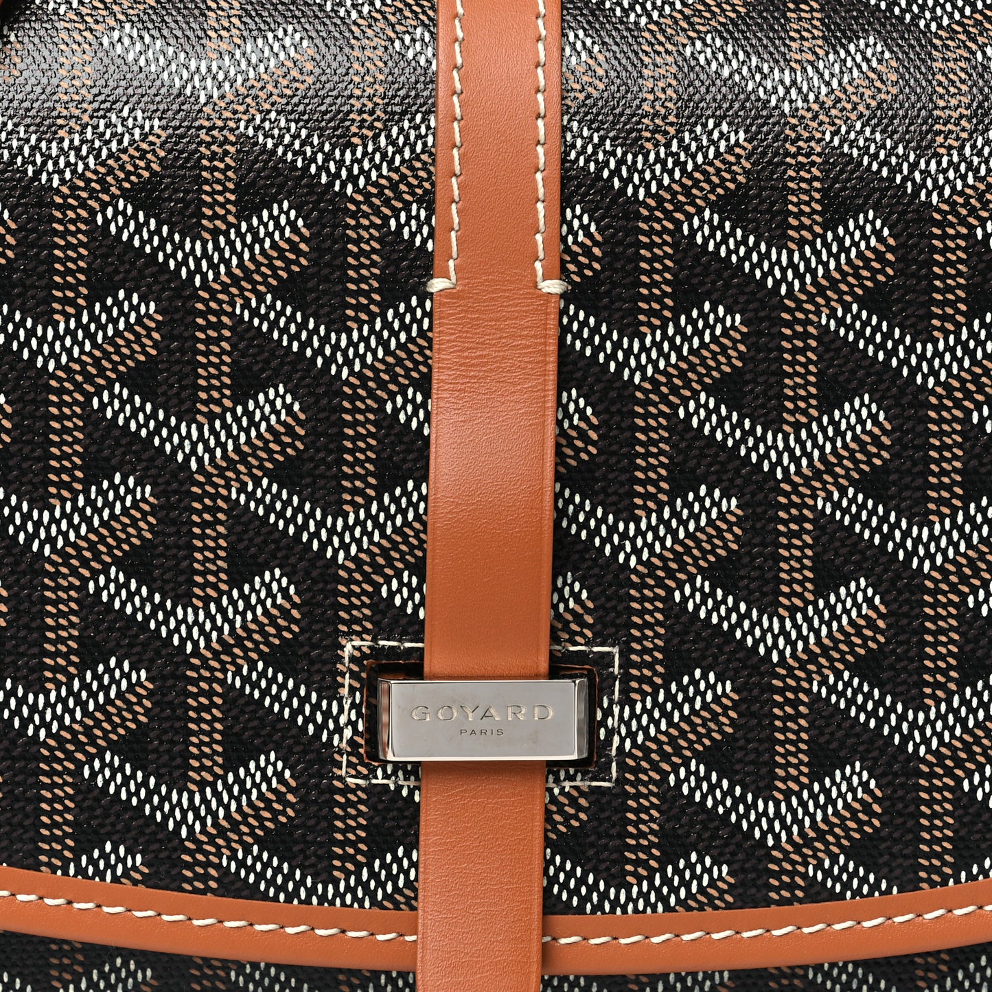 Goyardine Belvedere II PM Messenger Bag Black Gold