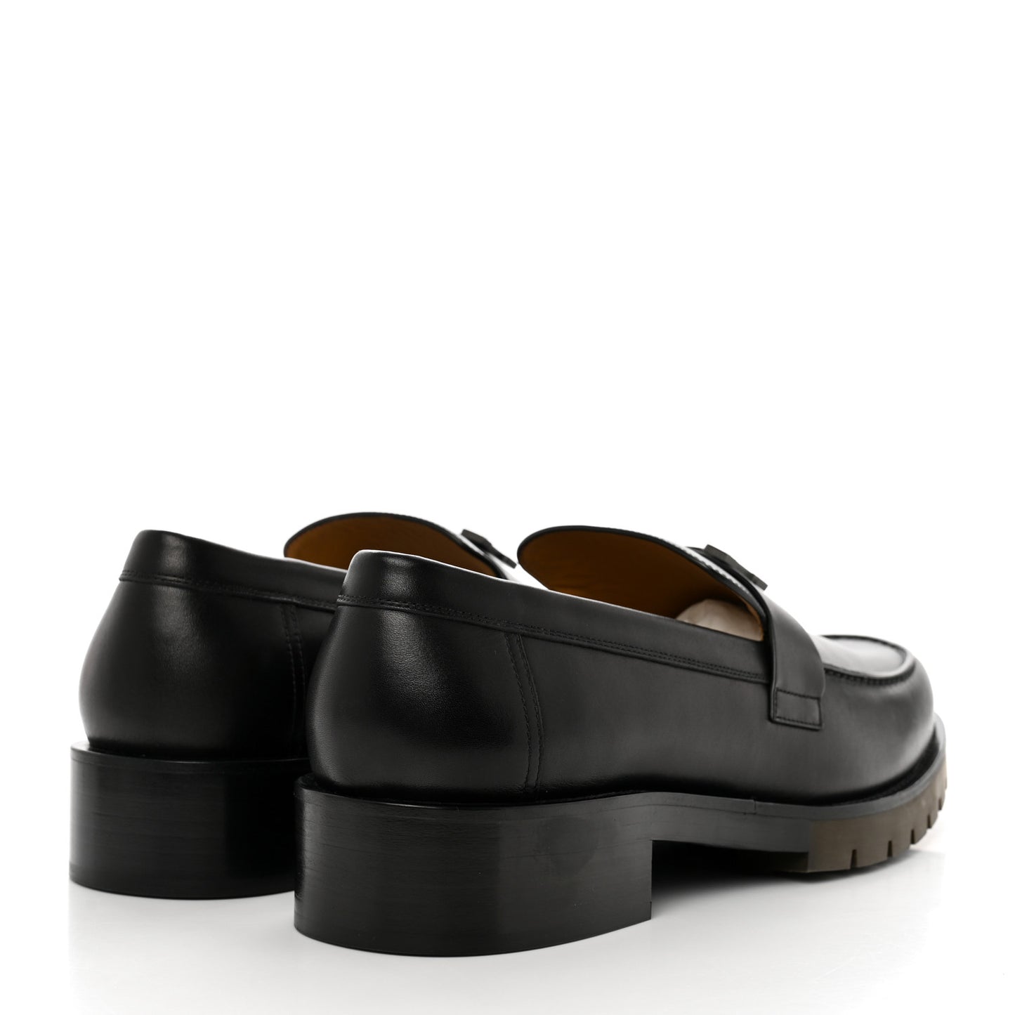 Calfskin Mens Gregoire Loafers 45 Black