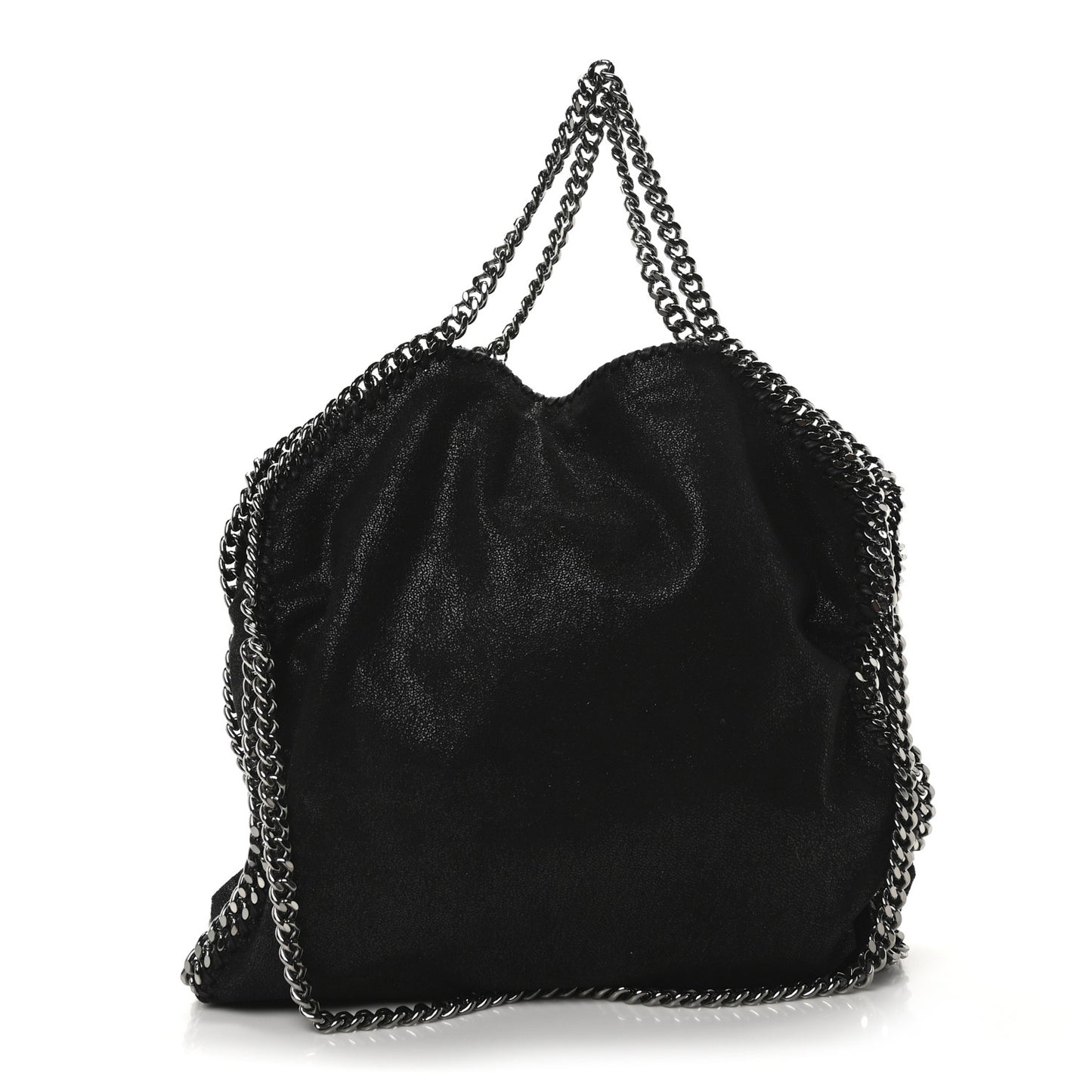 Shaggy Deer Falabella Fold Over Tote Black