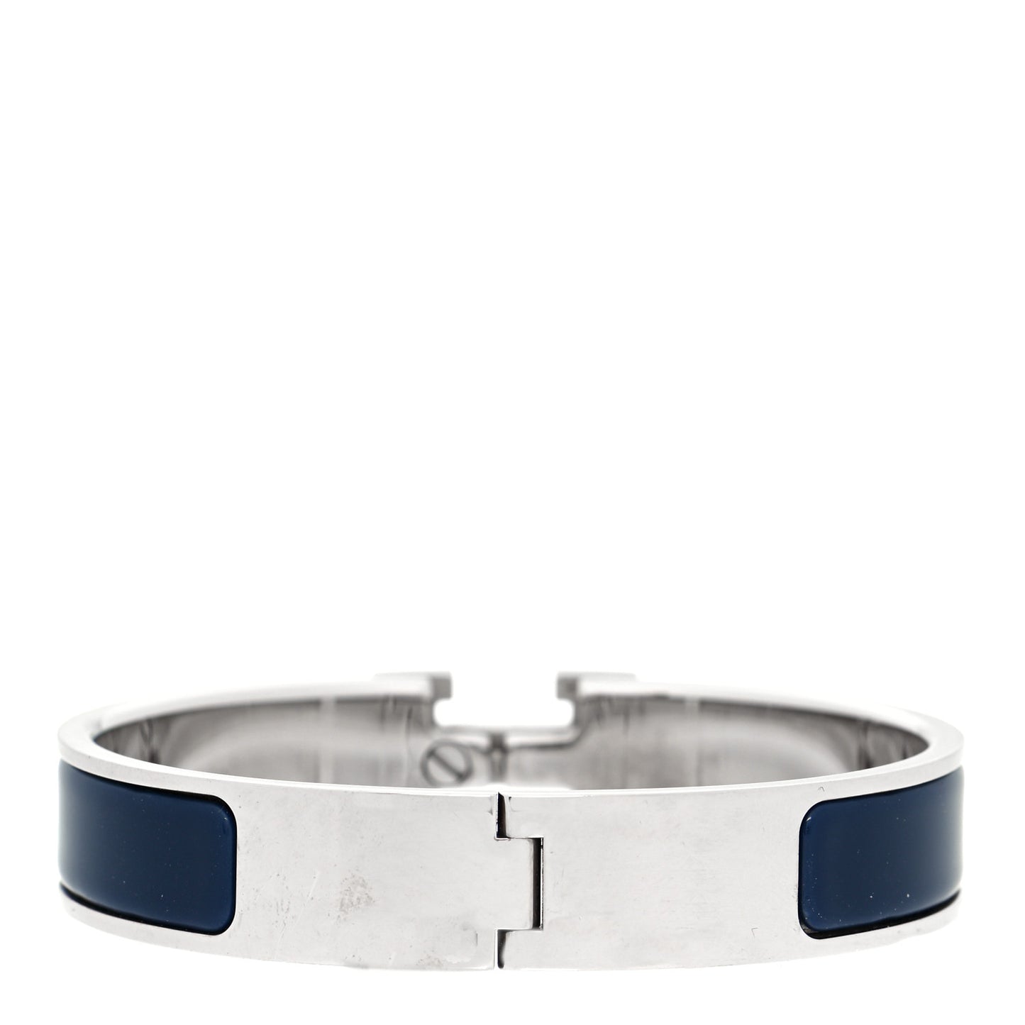 Enamel Narrow Clic Clac H Bracelet PM Indigo