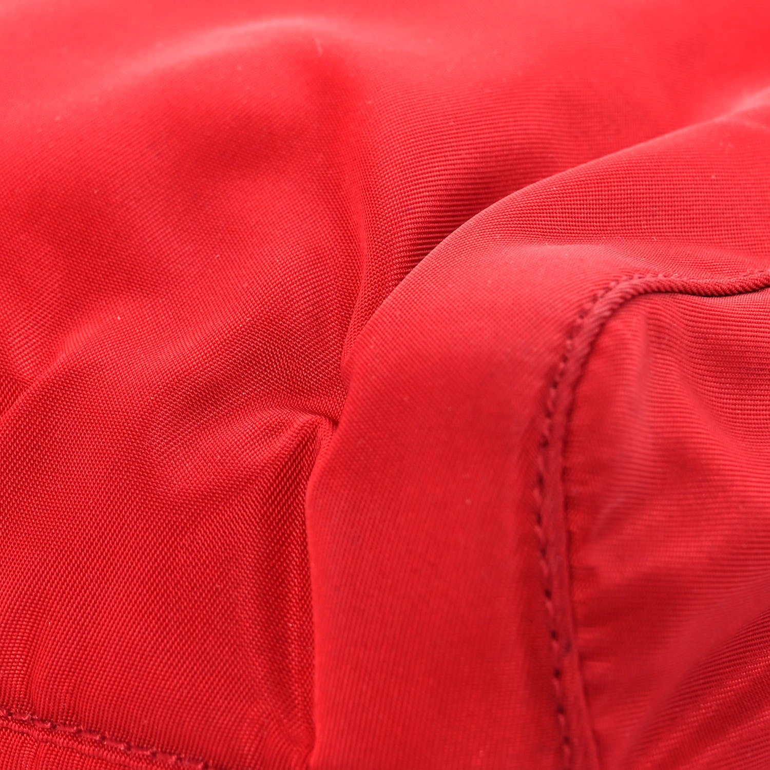Prada Tessuto Nylon Chain Shoulder Bag Rosso 8 of 8