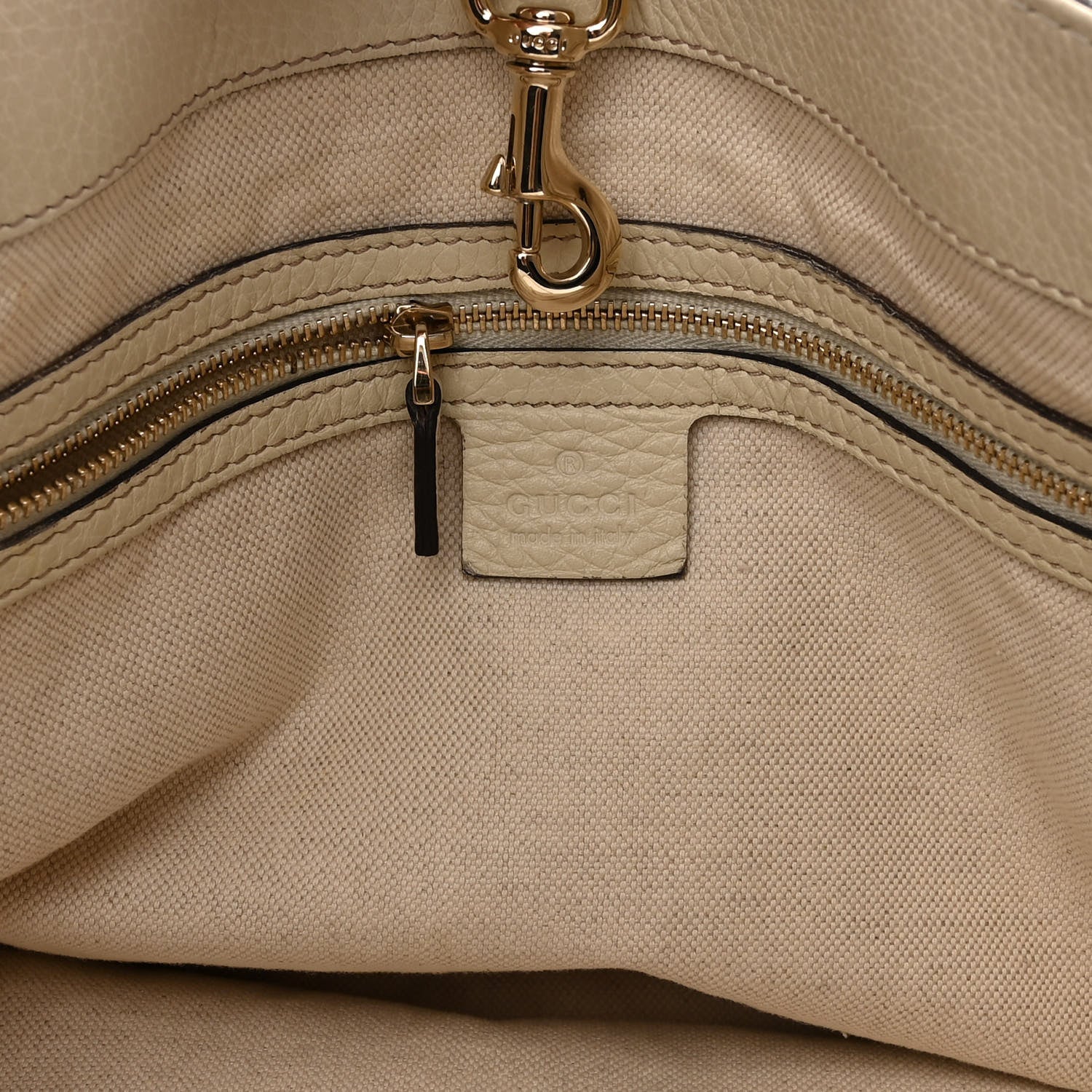 Gucci Monogram Medium Bella Hobo Off White 7 of 12