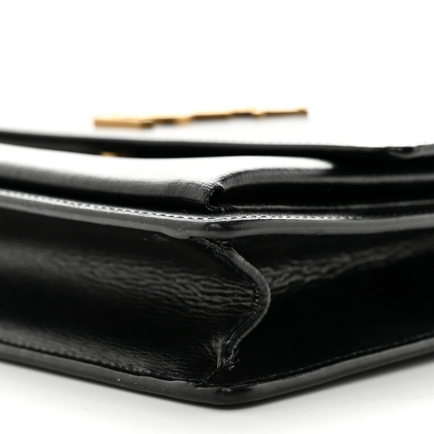 Saint Laurent Smooth Calfskin Medium Monogram Sunset Satchel Black 11 of 12