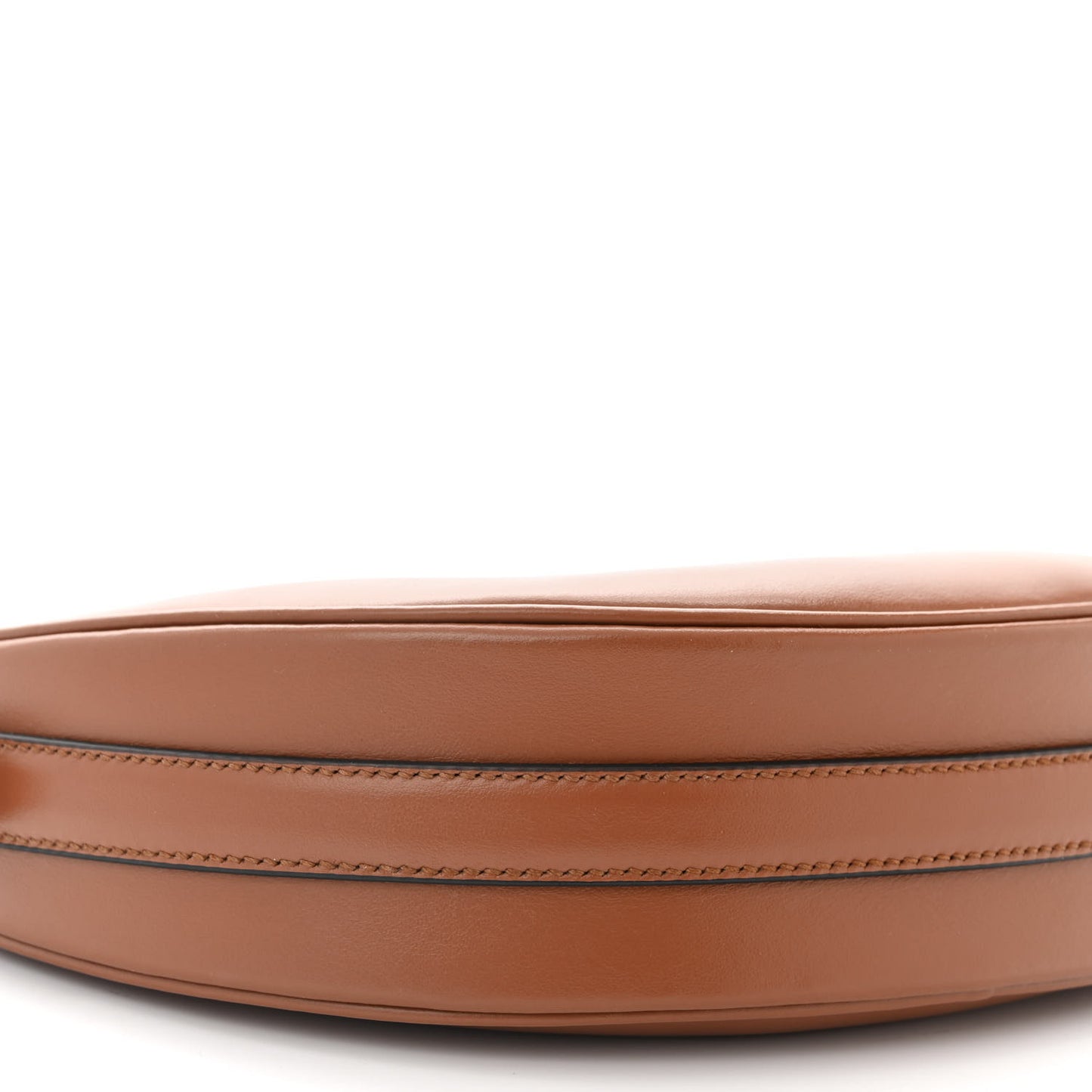 Soft Calfskin Arque Shoulder Bag Cognac