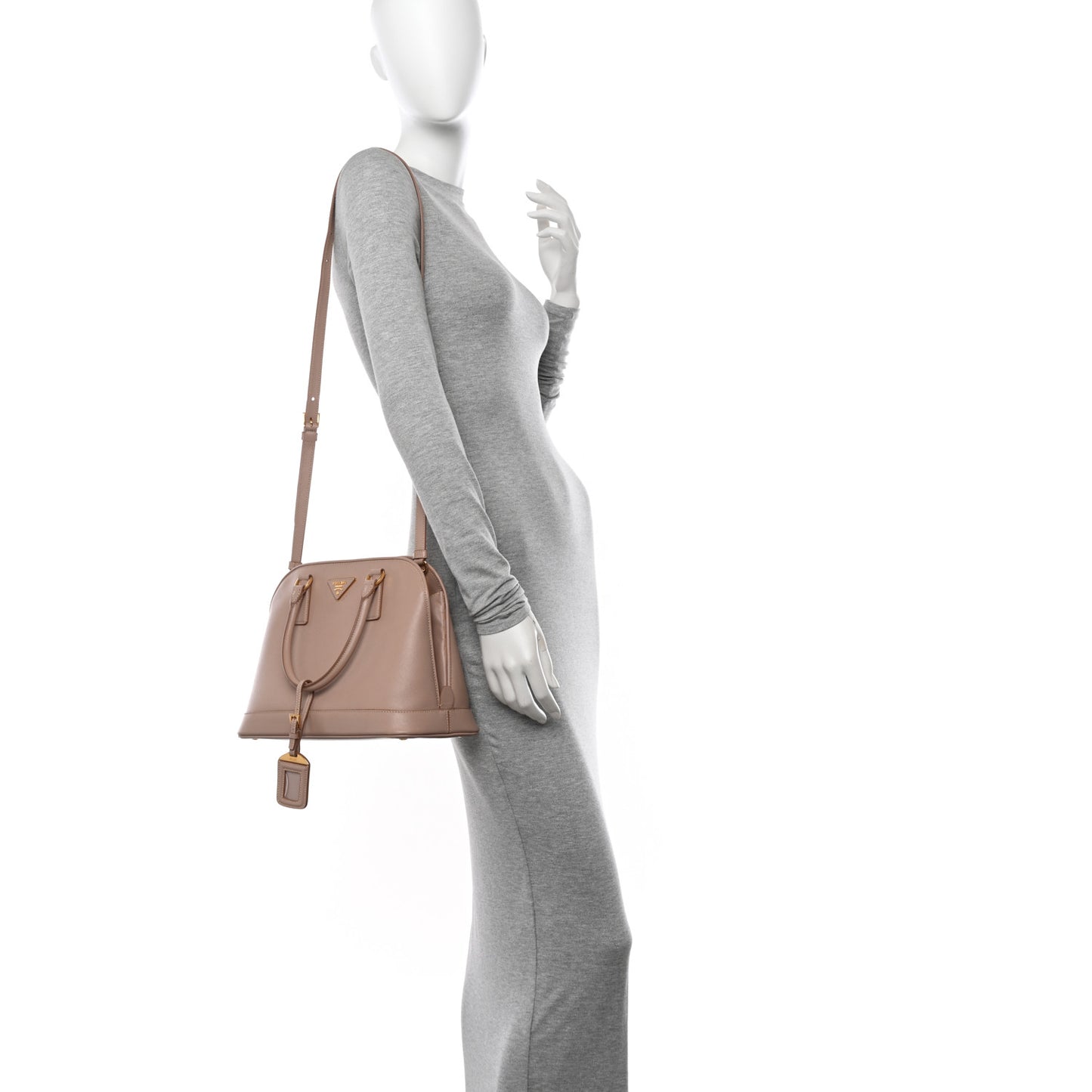 Saffiano Lux Open Promenade Tote Cammeo
