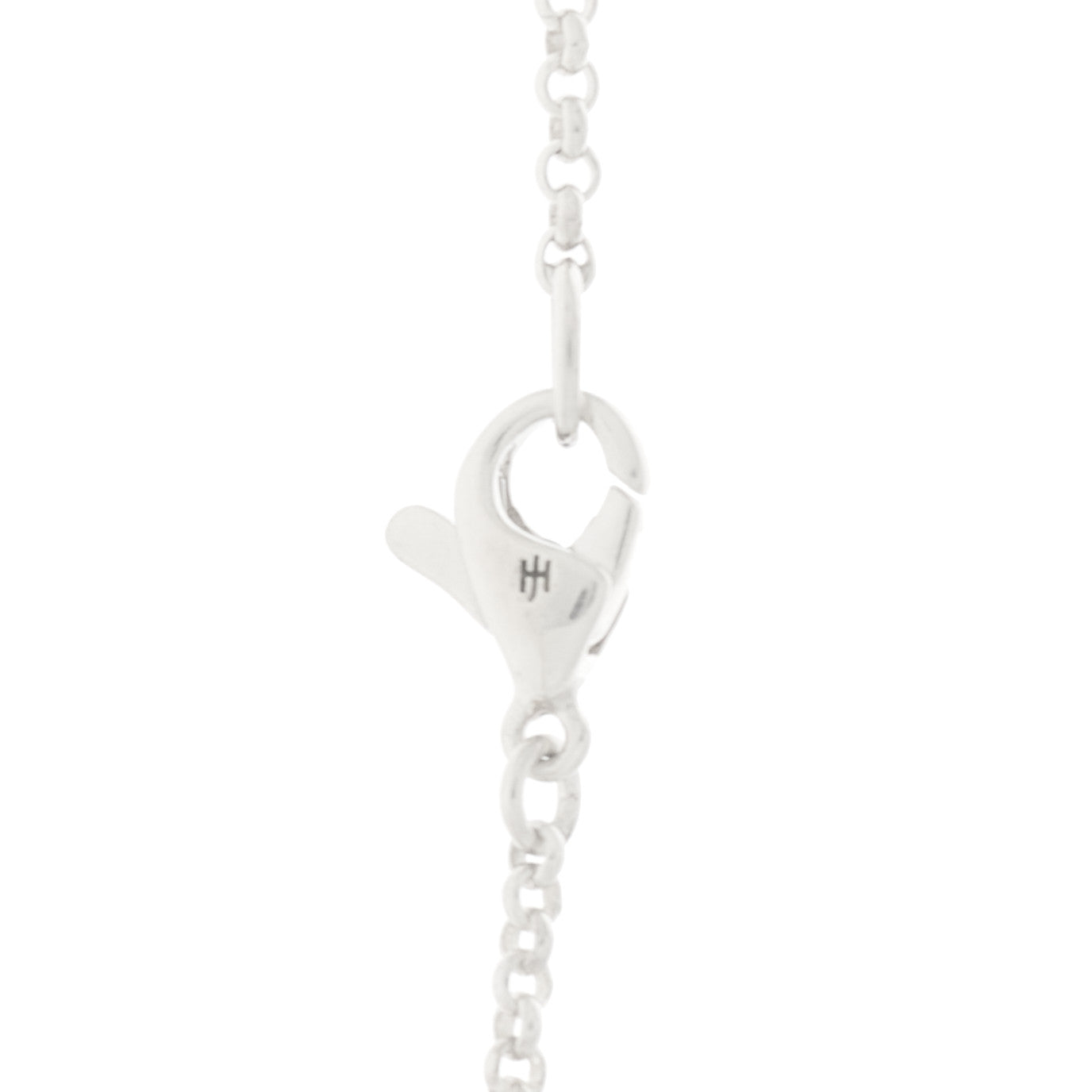 Sterling Silver Enamel Diamond Pebble Pendant Necklace Yellow