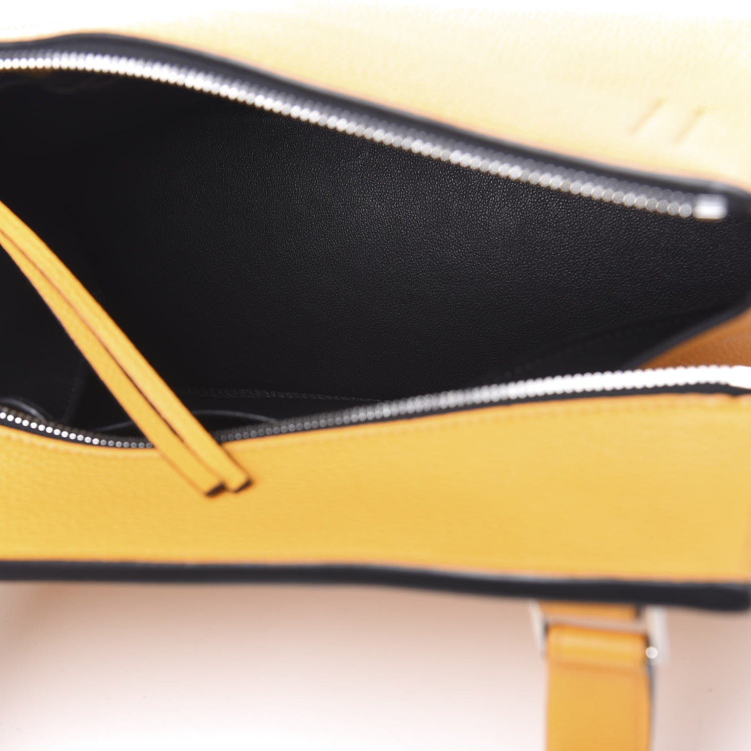 Celine Drummed Calfskin Medium Edge Shoulder Bag Ocre 5 of 13