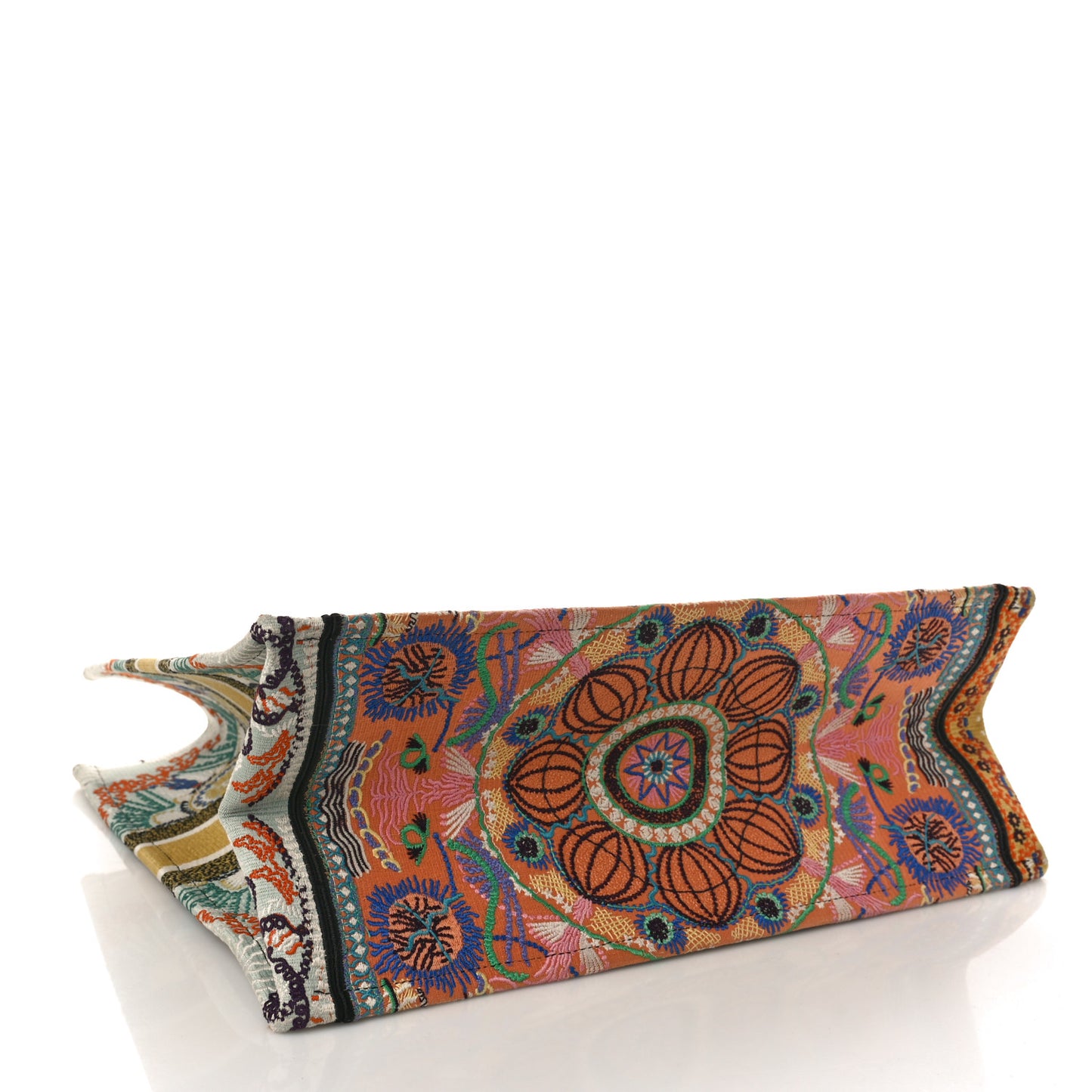 CHRISTIAN DIOR Canvas Embroidered Large In Lights Book Tote Multicolor