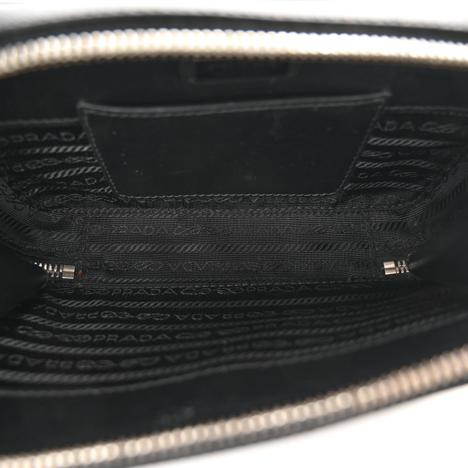 Prada Saffiano Travel Small Brique Crossbody Bag Black 5 of 12
