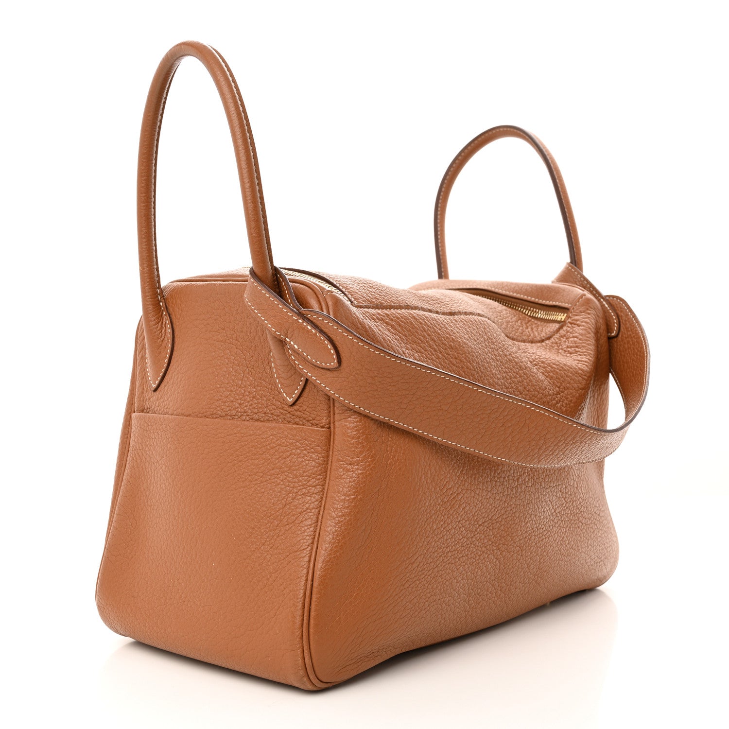 Hermes Taurillon Clemence Lindy 30 Gold 3 of 14