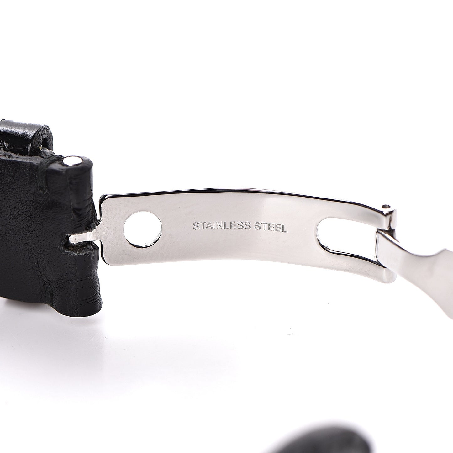 Crocodile Interlocking G Bracelet Large Black