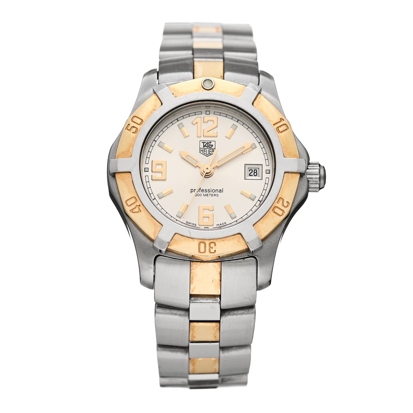 Stainless Steel 28mm Professional 200M Quartz Watch Silver WN1353