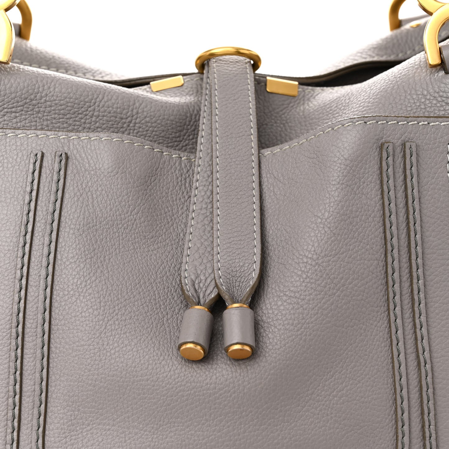 Calfskin Large New Marcie Tote Cashmere Grey