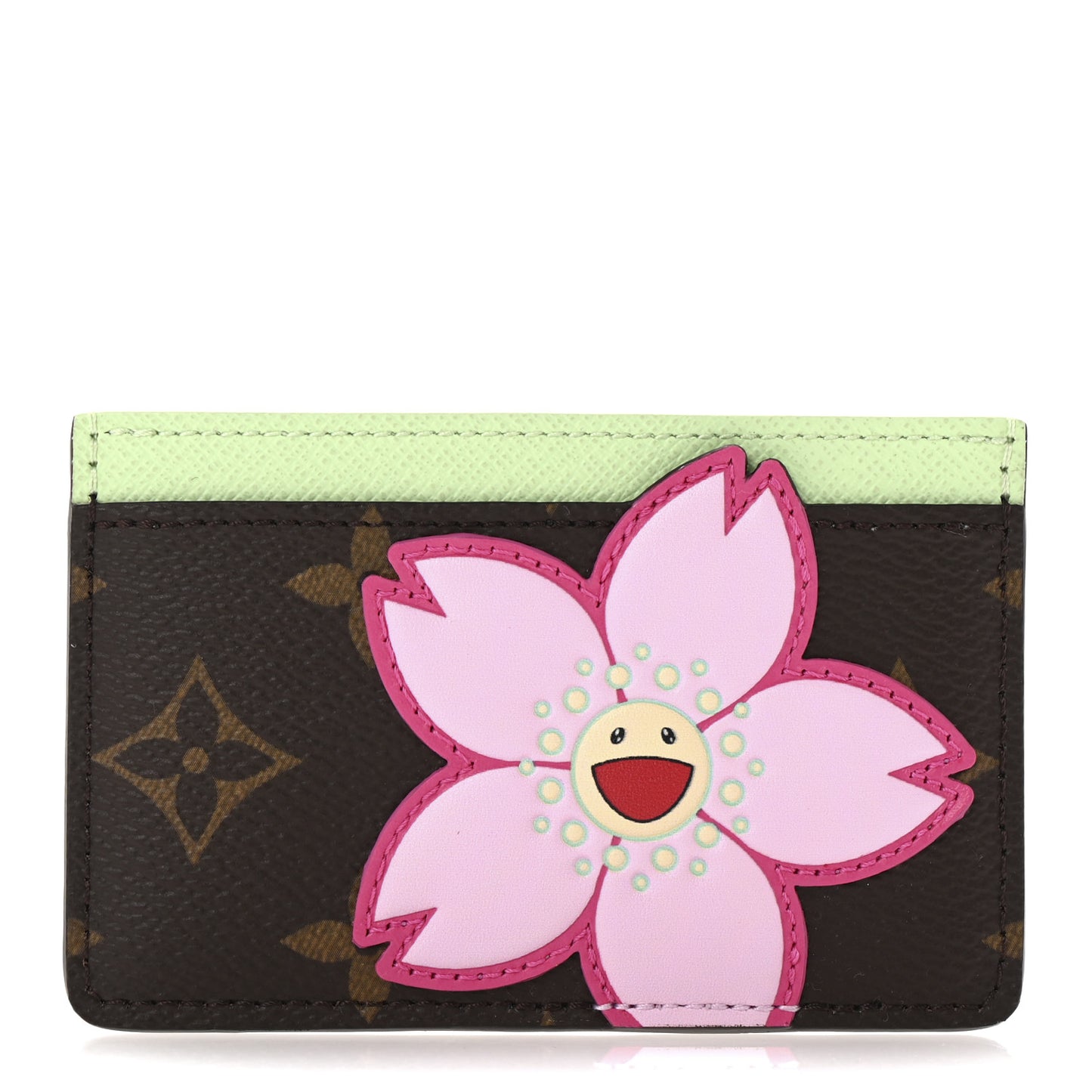 LV X TM Monogram Cherry Blossom Card Holder Sakura Brown