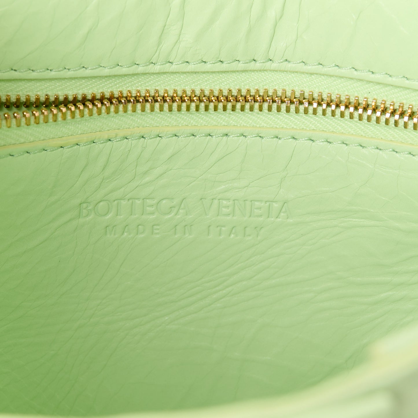 Calfskin Intreccio Plisse Cassette Crossbody Bag Fennel