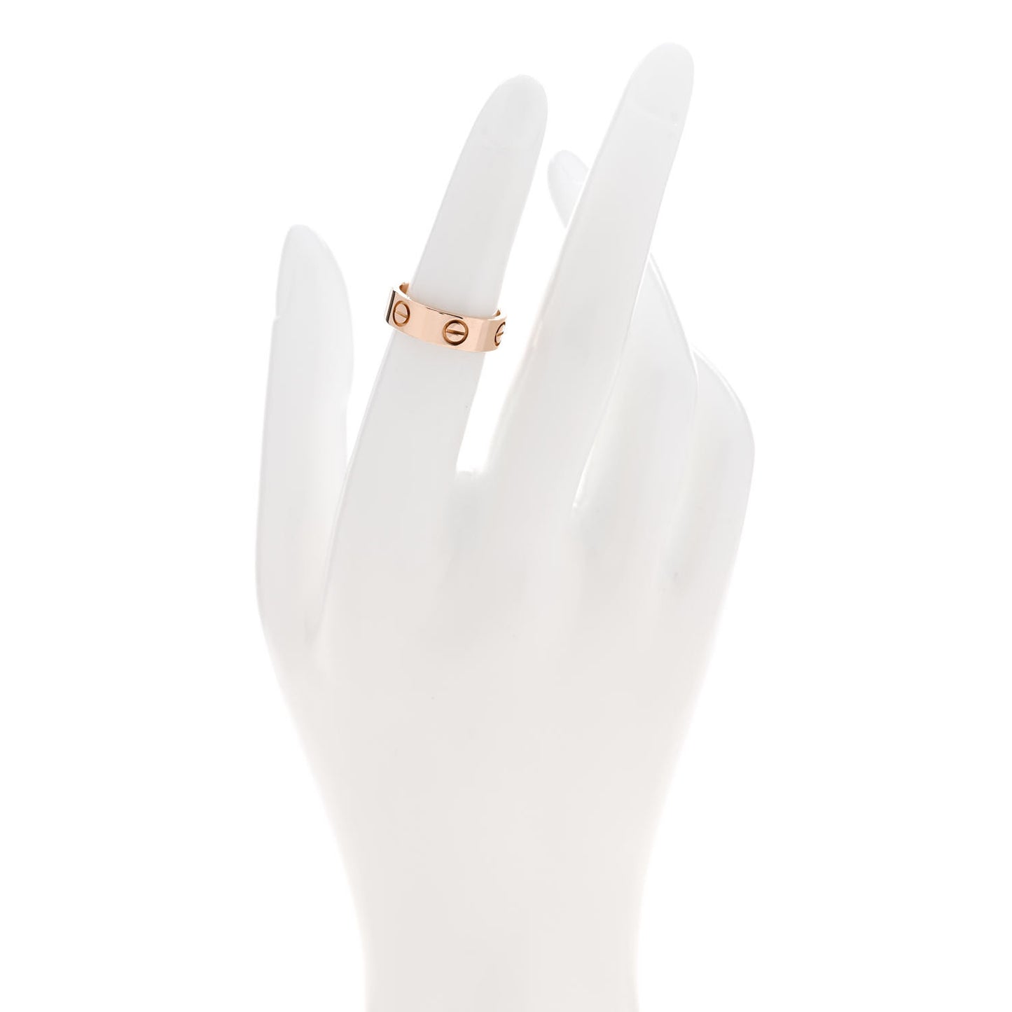 18K Pink Gold 5.5mm LOVE Ring 50 5.25