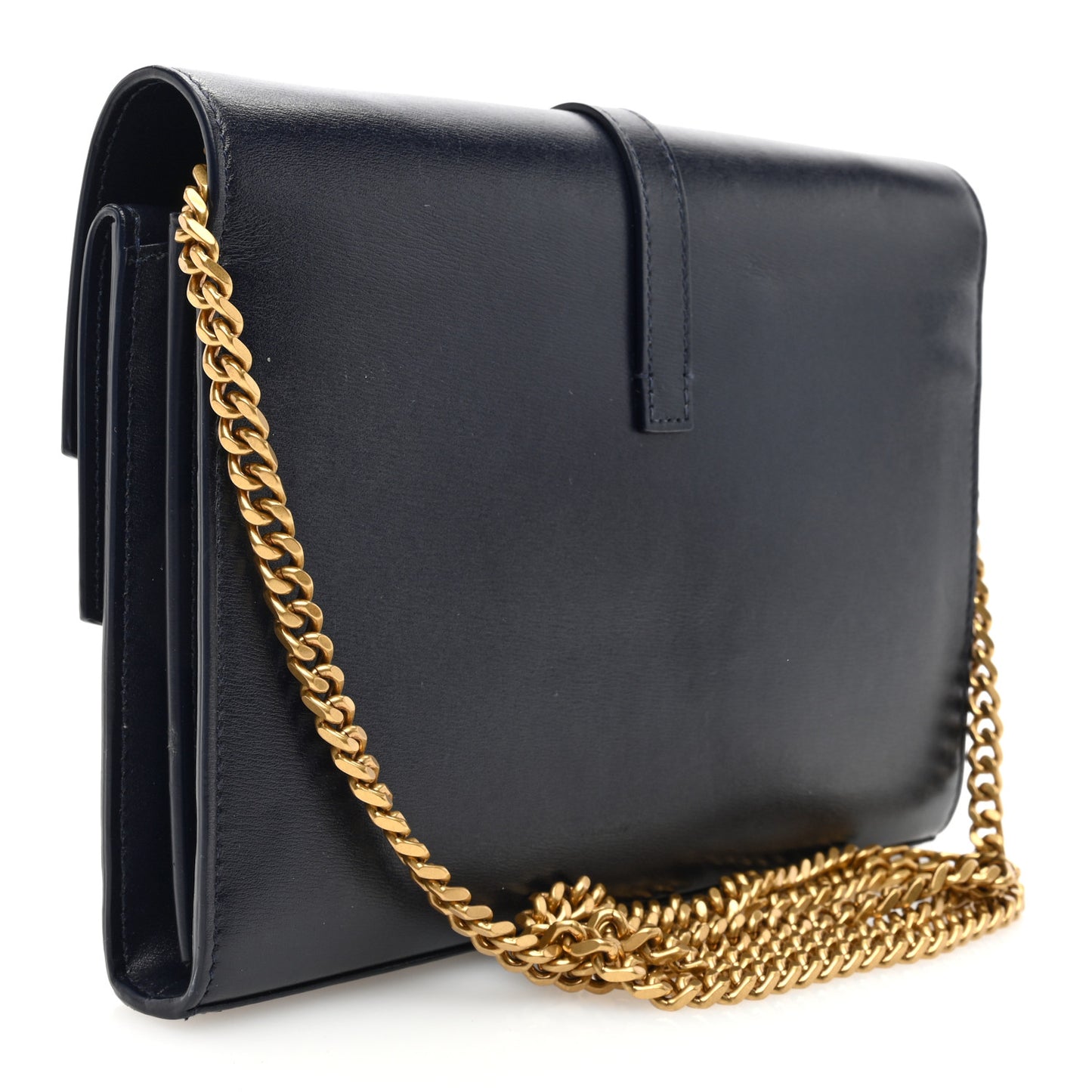 Smooth Calfskin Monogram Sulpice Chain Wallet Black