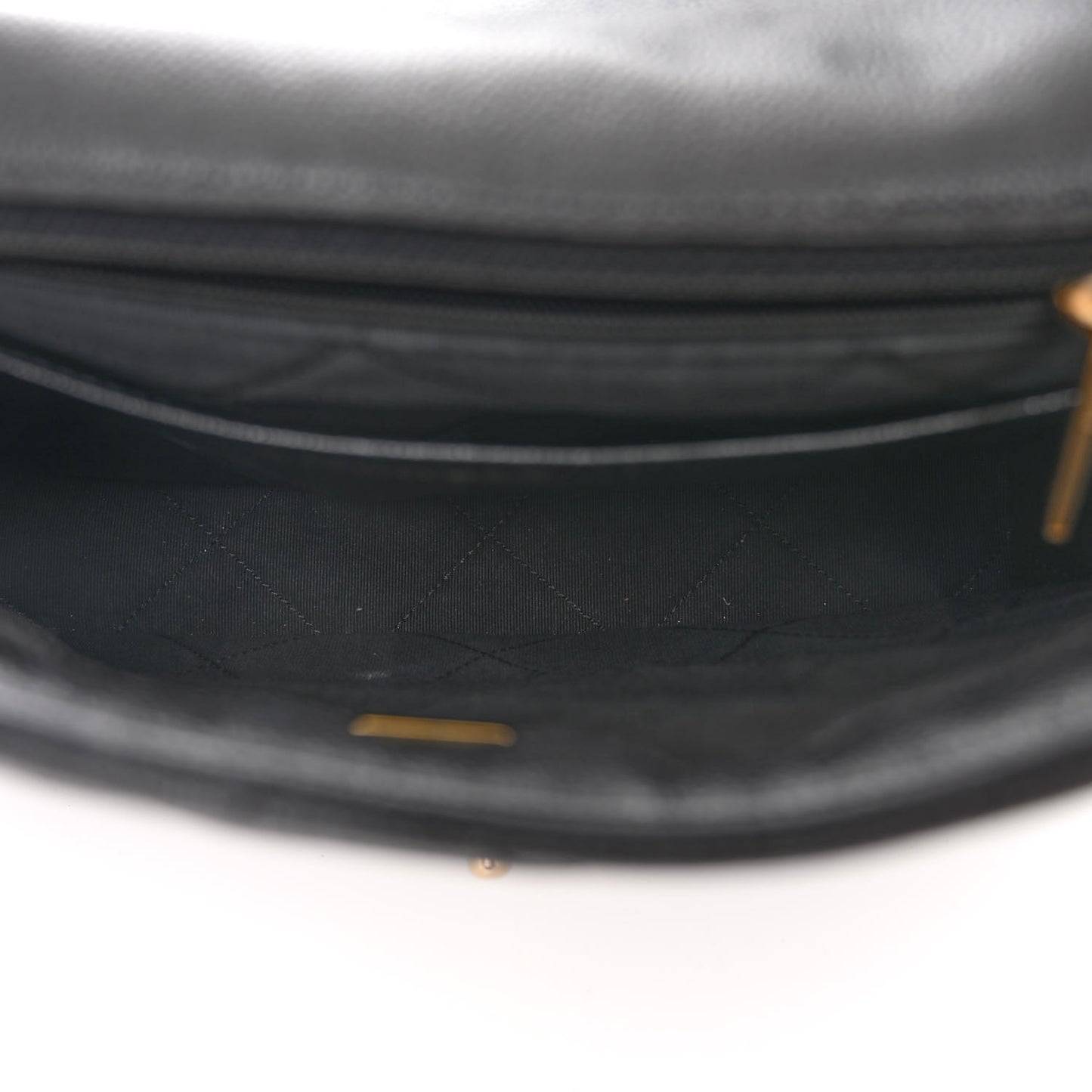 Caviar Quilted CC Large Flap Black