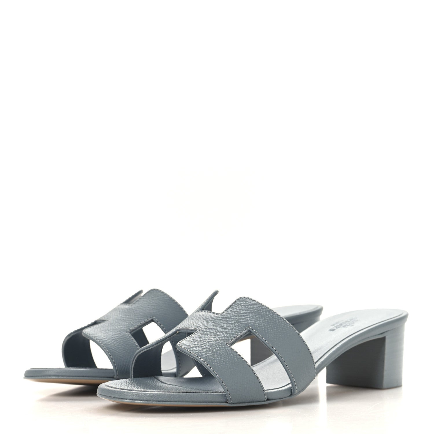 Hermes Epsom Oasis Sandals 35 Gris Antarctique 4 of 10