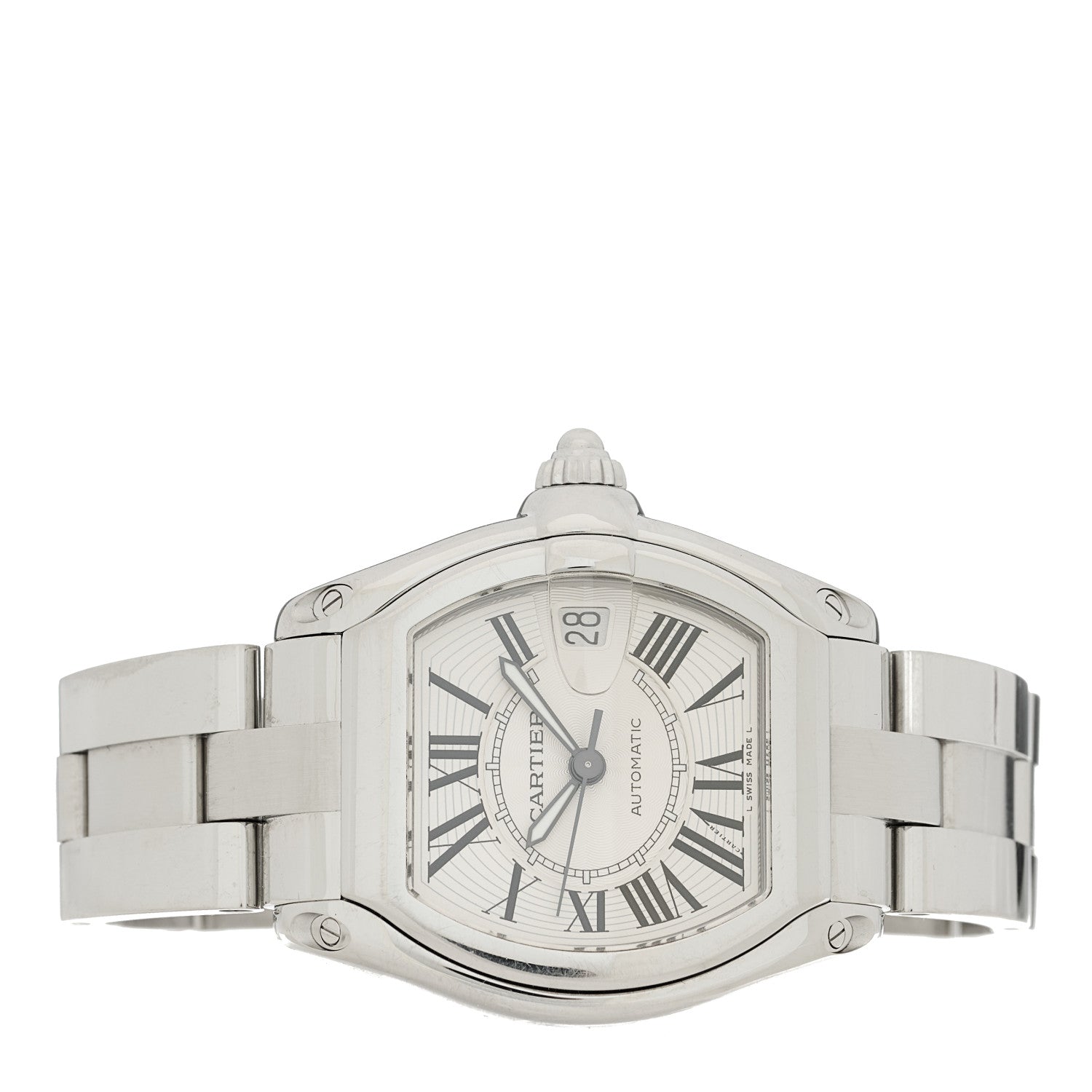 Cartier Stainless Steel 37mm Roadster Automatic Watch 2 of 4