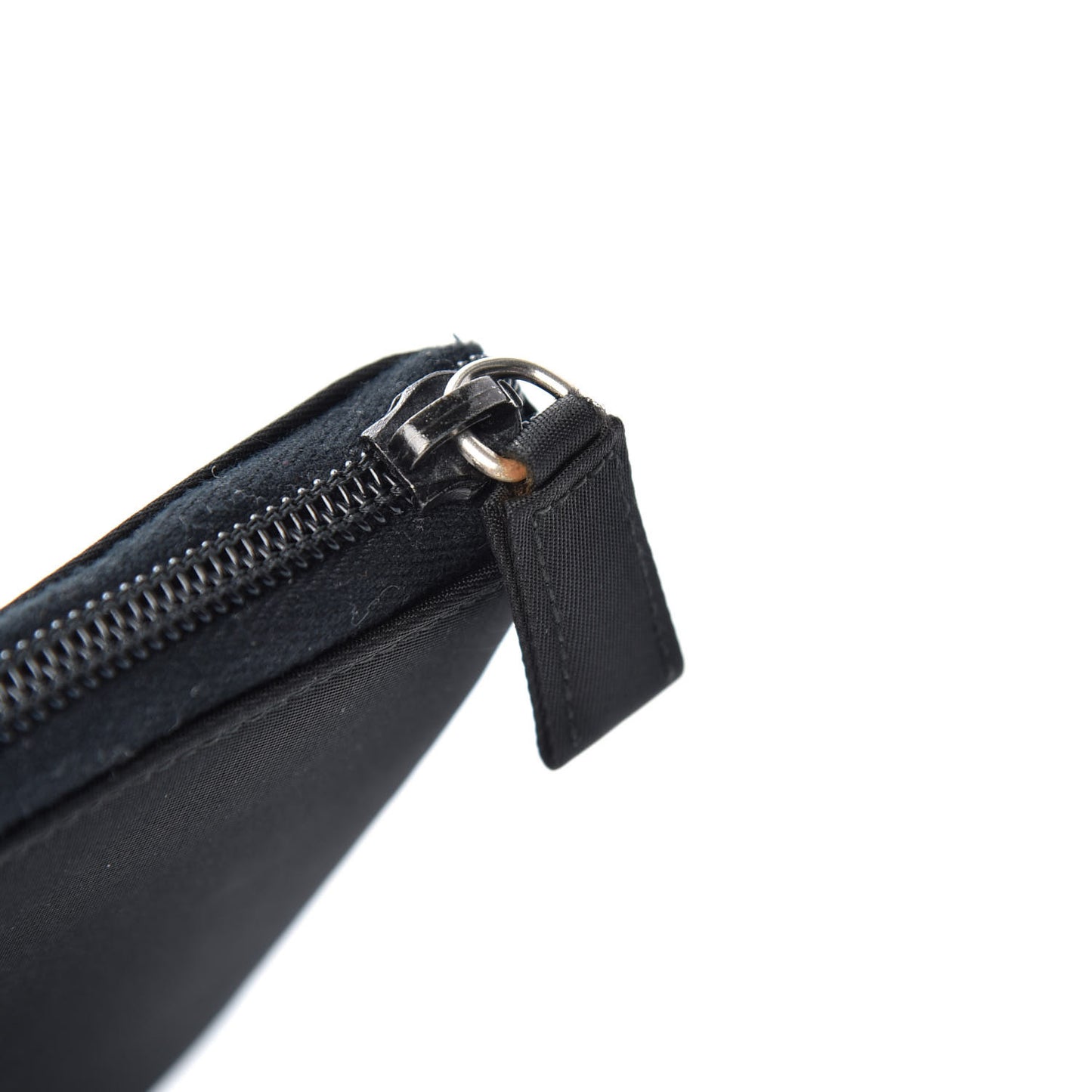 Tessuto Nylon Zip Around Agenda Holder Black