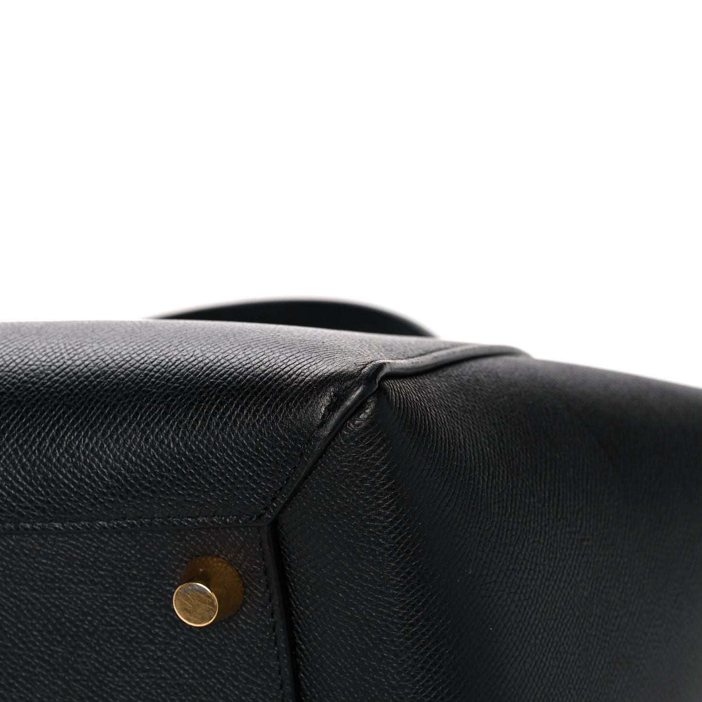 Grained Calfskin Mini Belt Bag Black