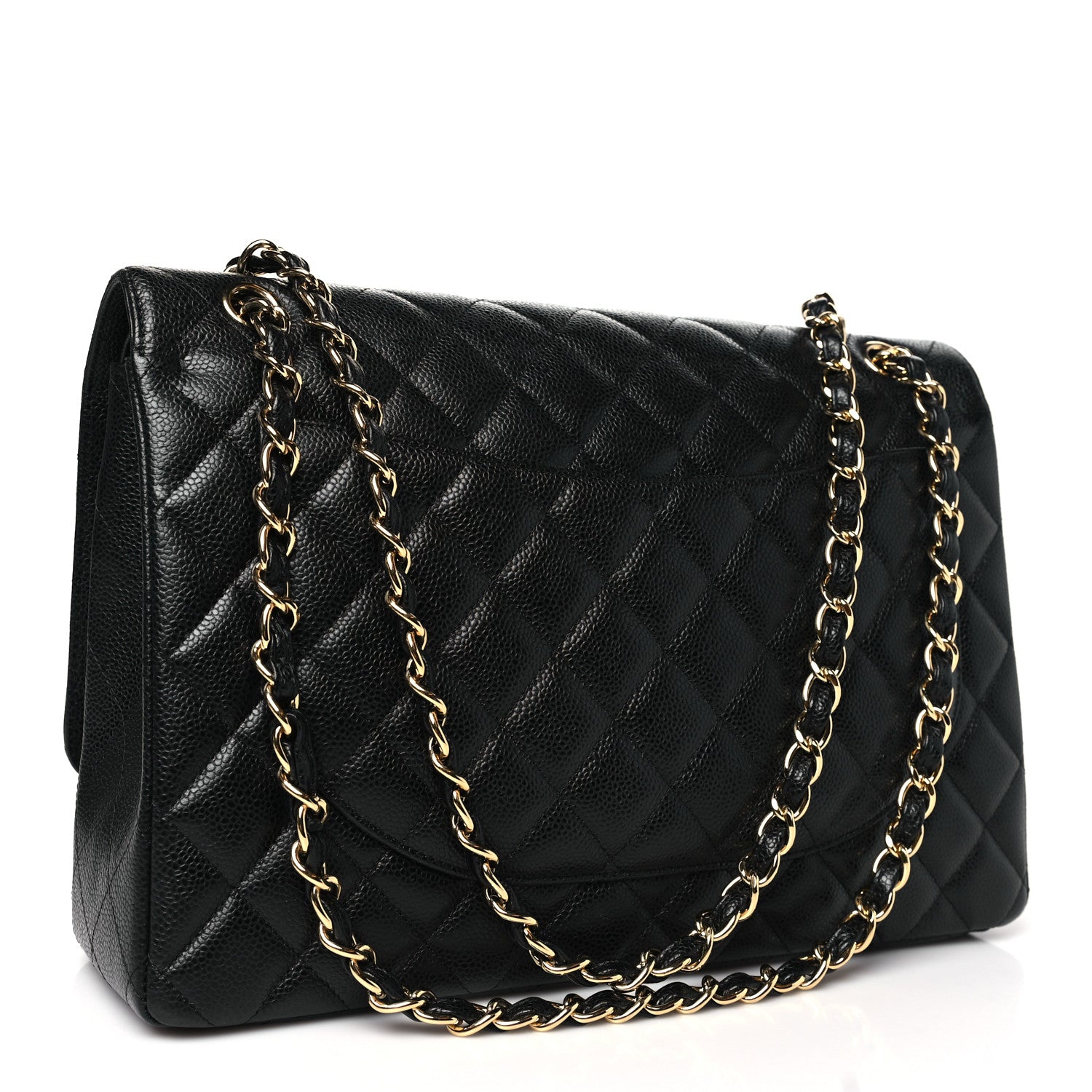 Chanel Caviar Quilted Maxi Double Flap Black 3 of 10