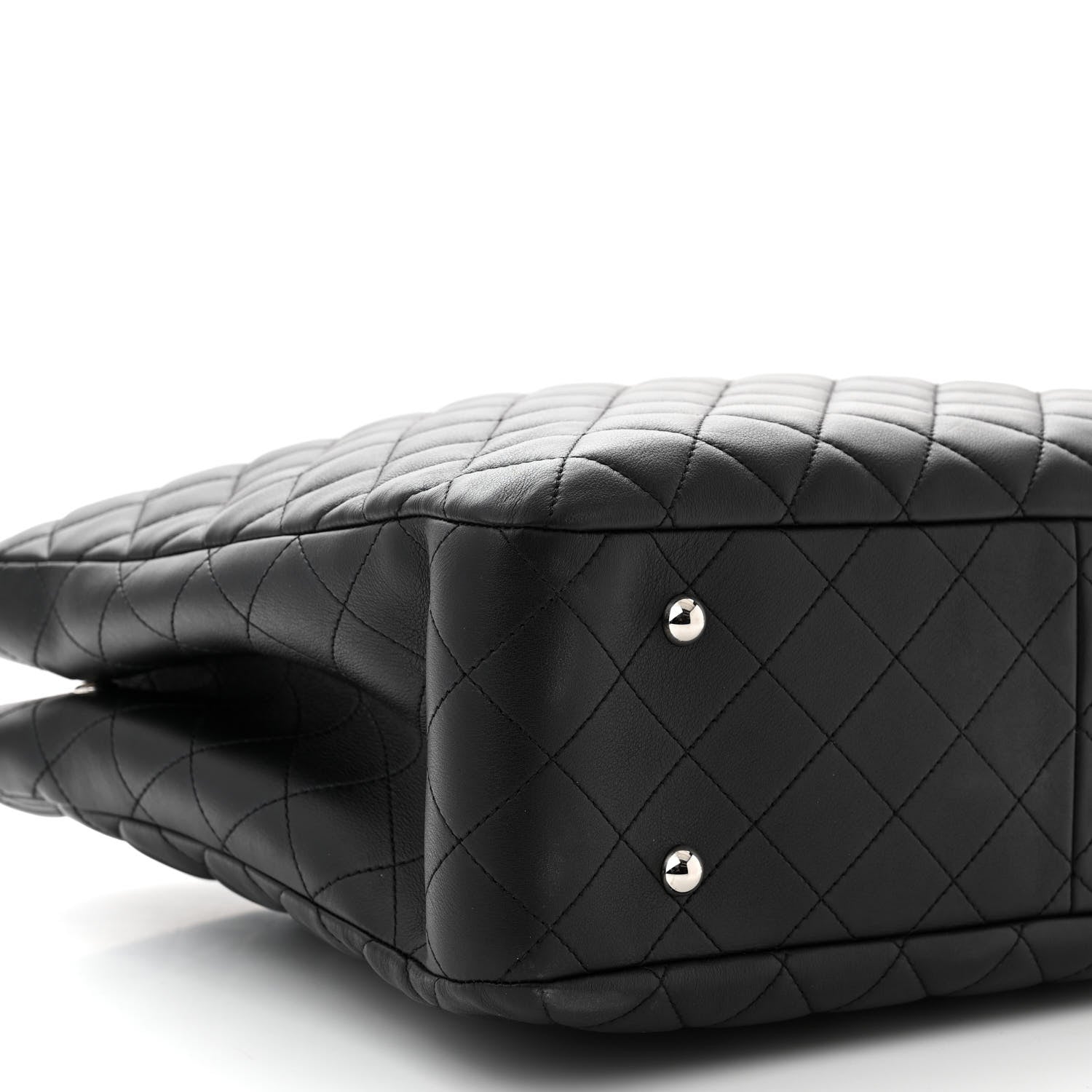 Chanel Calfskin Quilted Large Classic Shopping Tote Black 9 of 10
