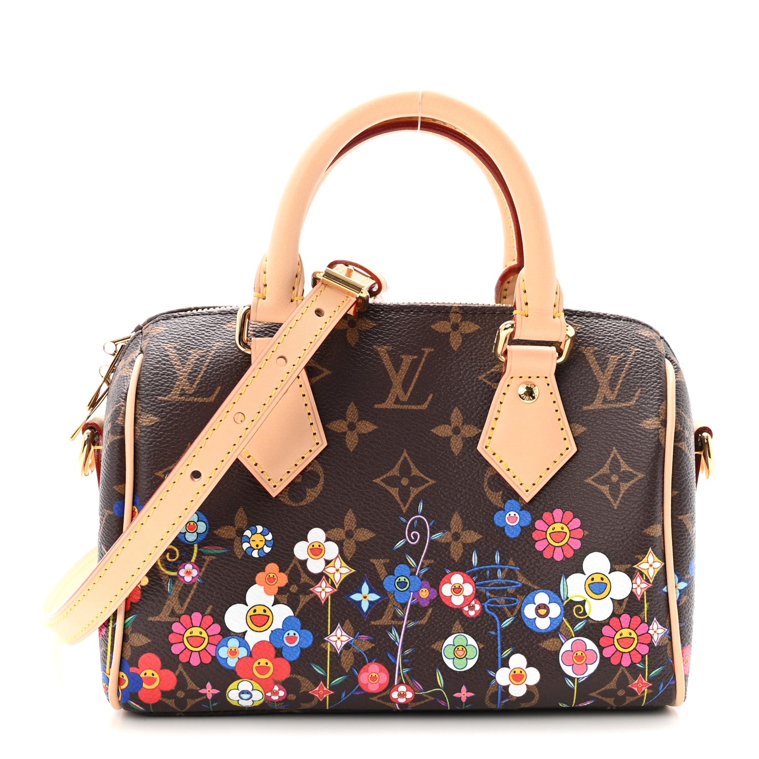 Louis Vuitton LV X TM Monogram Flowers Speedy Bandouliere 20