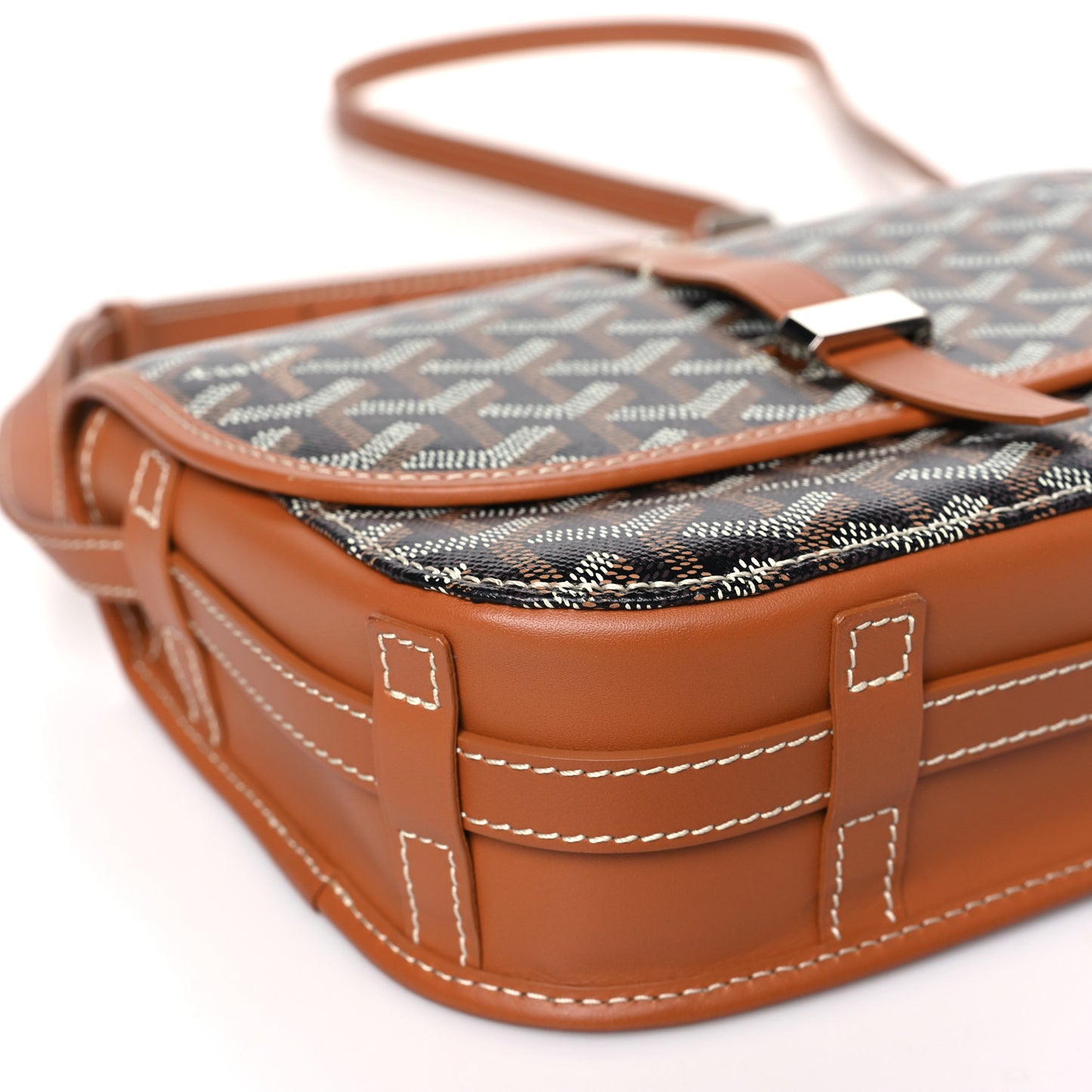 Goyardine Belvedere II PM Messenger Bag Black Gold