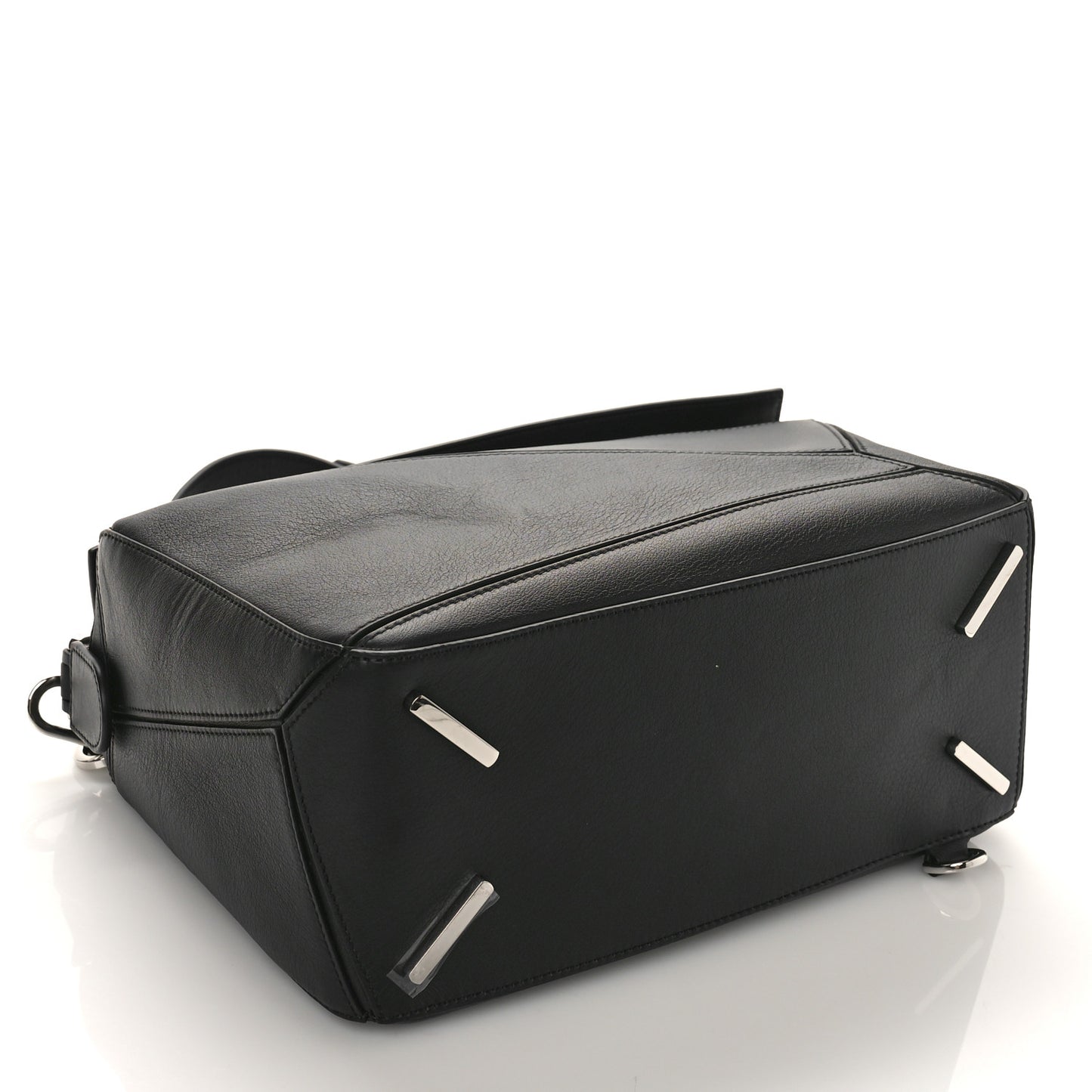 Calfskin Medium Puzzle Bag Black