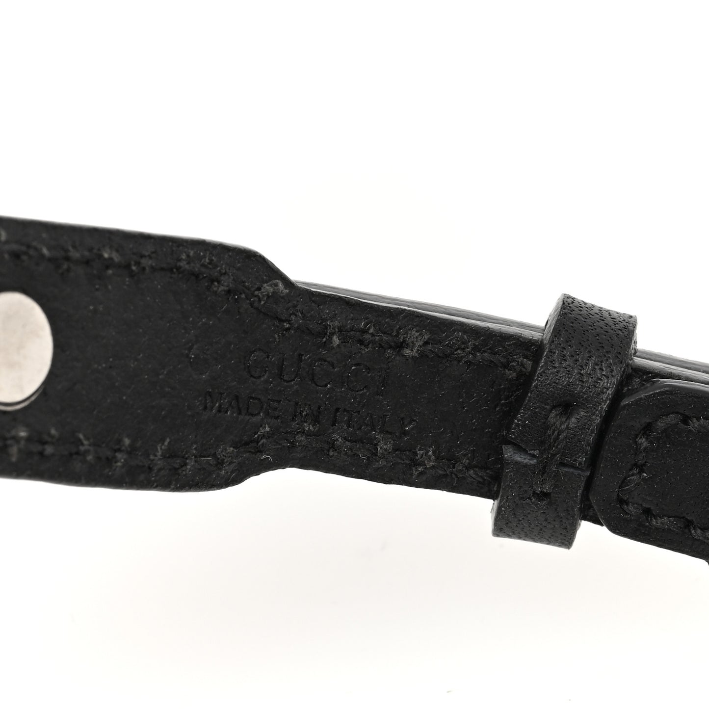 Calfskin Metal Studded Spike Choker Black