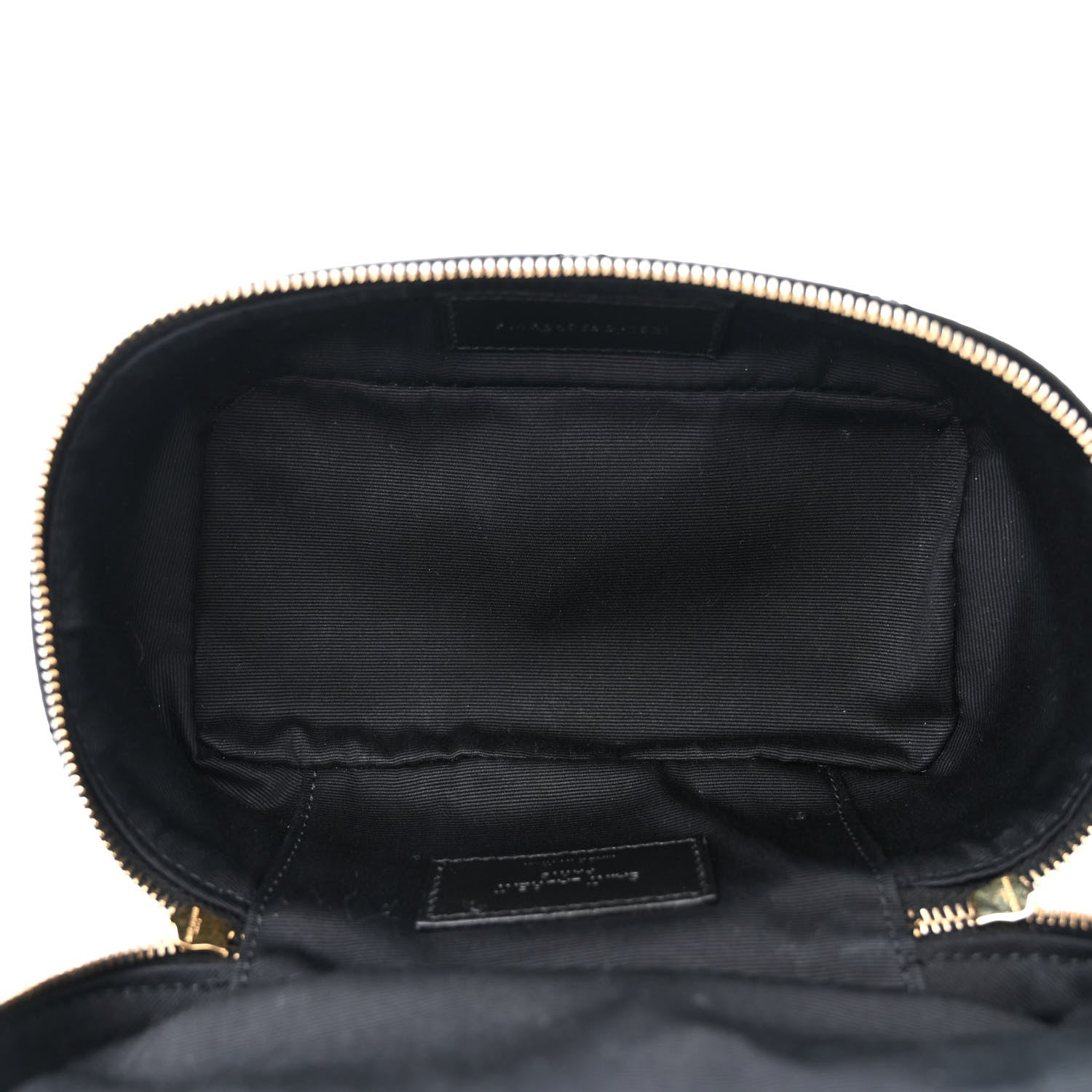 Saint Laurent Grain De Poudre Quilted Vanity Bag Top Handle Black 5 of 11